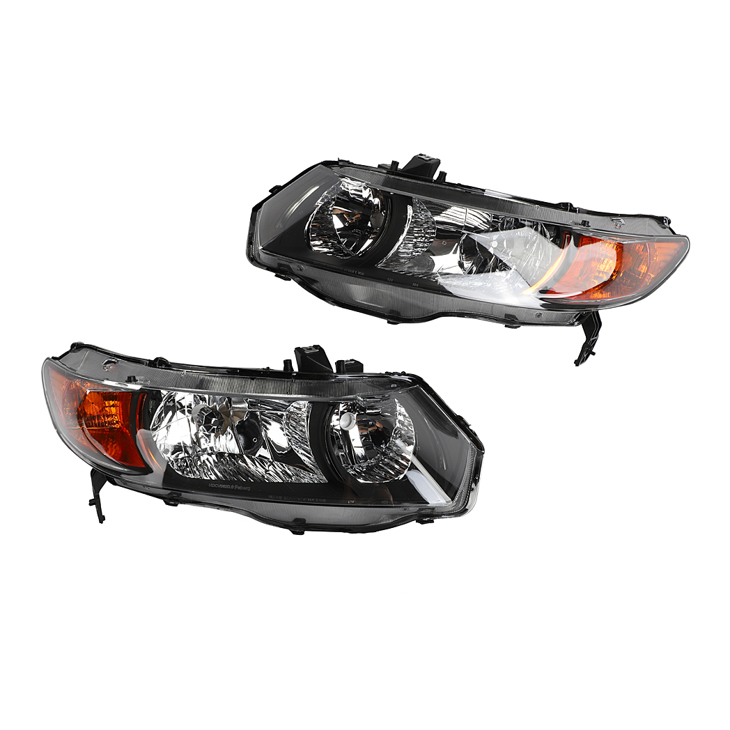 2pcs Front Left Right Headlights for Honda Civic 2006-2011 2dr Coupe Models Only Black - Premium Automotive from Rapidvehicles - Just $160.99! Shop now at Rapidvehicles