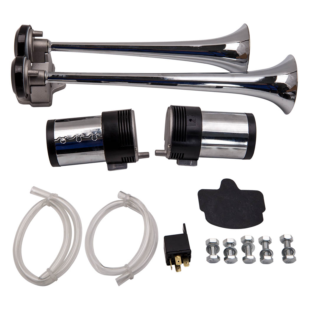 Air Horn Dual Trumpet With Air Compressor For Car Train Trunk 150DB - Premium Automotive from Rapidvehicles - Just $97.99! Shop now at Rapidvehicles