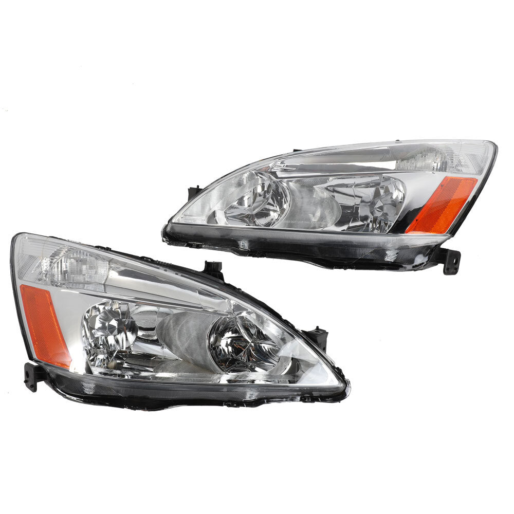 2pcs Front Left Right Headlights for Honda Accord 2003-2007 - Premium Automotive from Rapidvehicles - Just $129.99! Shop now at Rapidvehicles