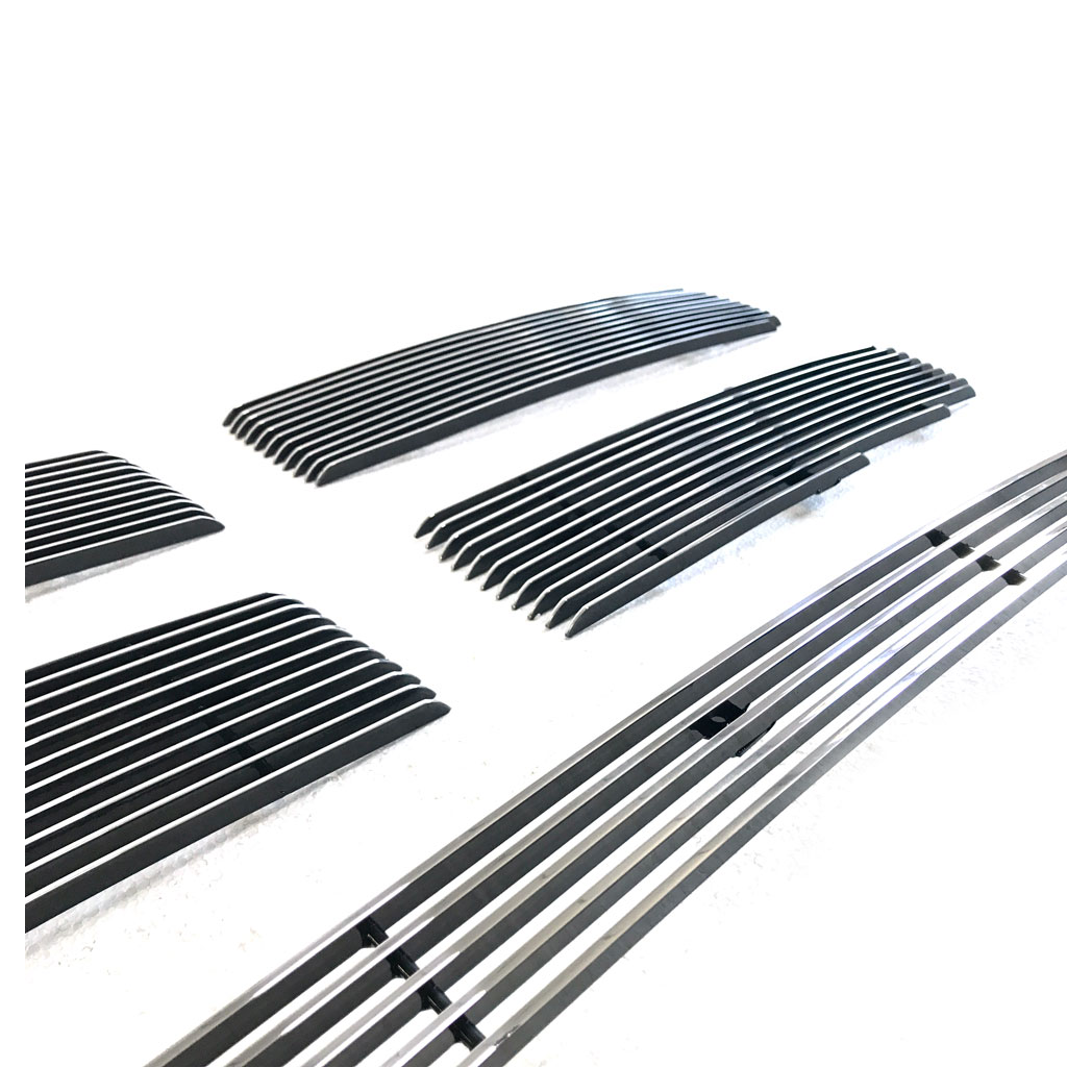 4pcs Main Upper + 1pc Lower Bumper Polished Aluminum Car Grille for Dodge Ram 02-05 Chrome - Premium Automotive from Rapidvehicles - Just $112.99! Shop now at Rapidvehicles