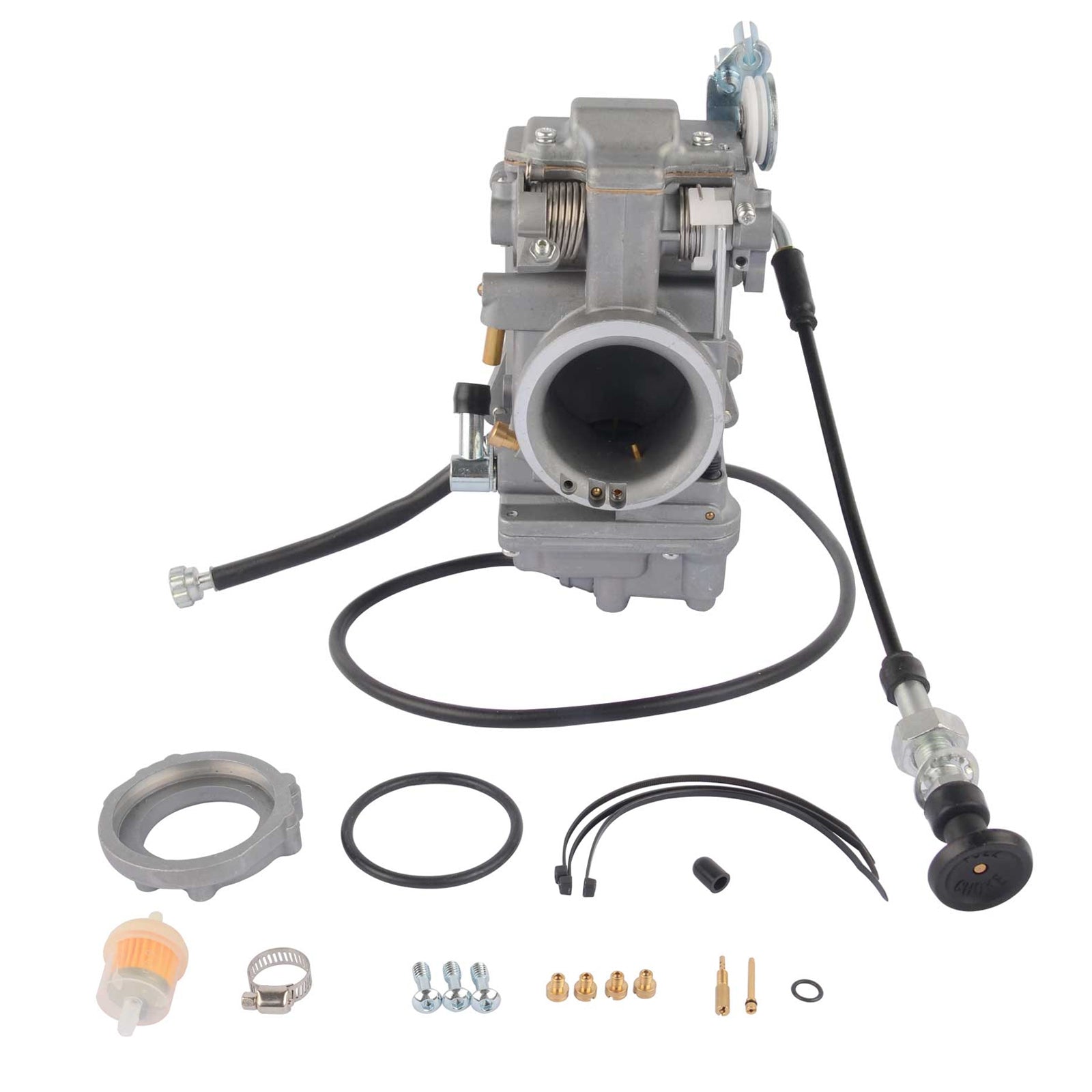 Carburetor For HSR45 45mm Harley-Davidson EVO Twin Cam With Choke Cable CNC Filter - Premium Automotive from Rapidvehicles - Just $144.99! Shop now at Rapidvehicles