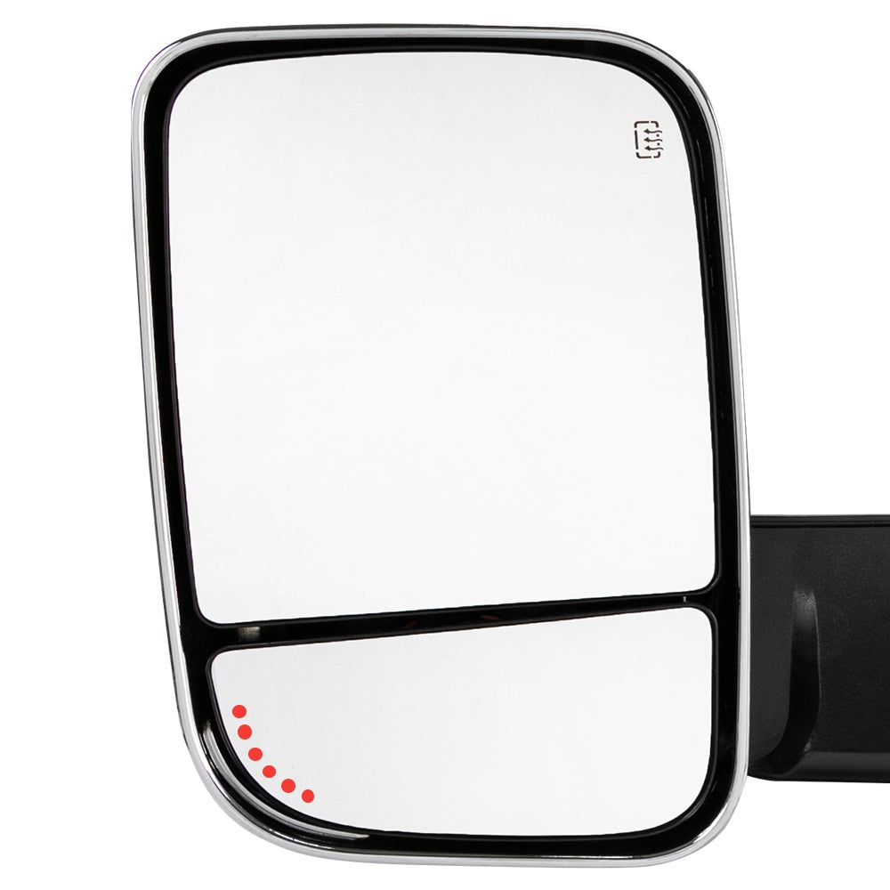 For 09-17 Dodge Ram 1500 2500 3500 Chrome Power Heated Puddle Signal Tow Mirrors - Premium Automotive from Rapidvehicles - Just $259.99! Shop now at Rapidvehicles