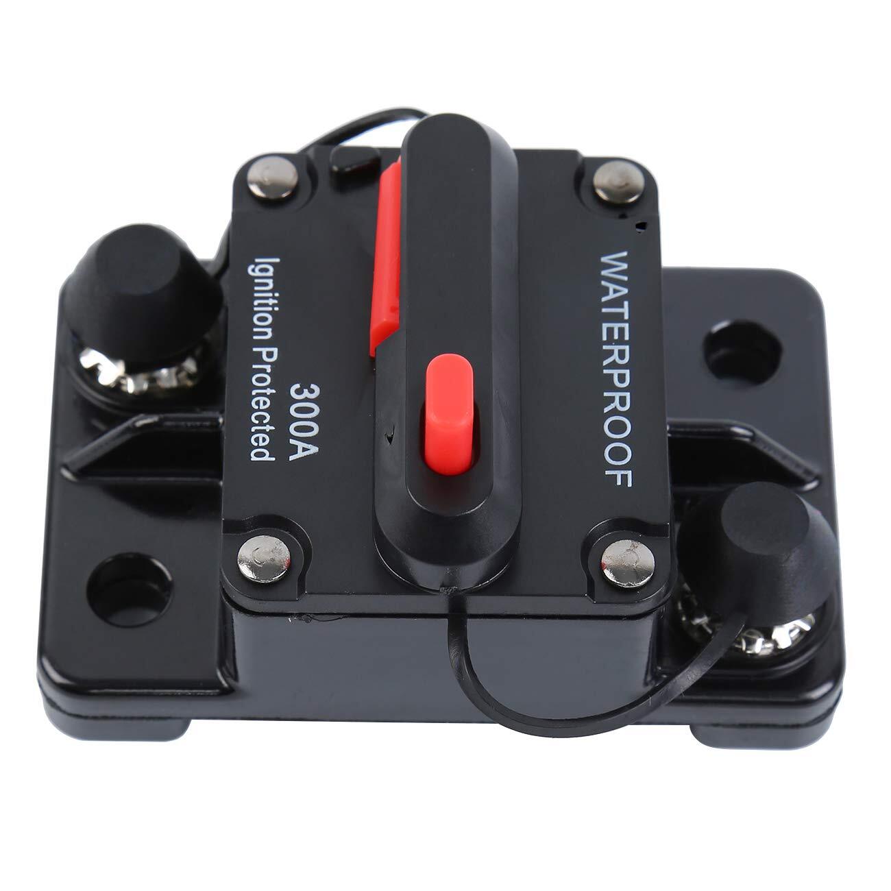 Ambienceo 300 Amp Waterproof Circuit Breaker with Manual Reset for Motor Auto Car Marine Boat Bike Stereo Audio 12V-48V DC - Premium Automotive from Rapidvehicles - Just $17.99! Shop now at Rapidvehicles