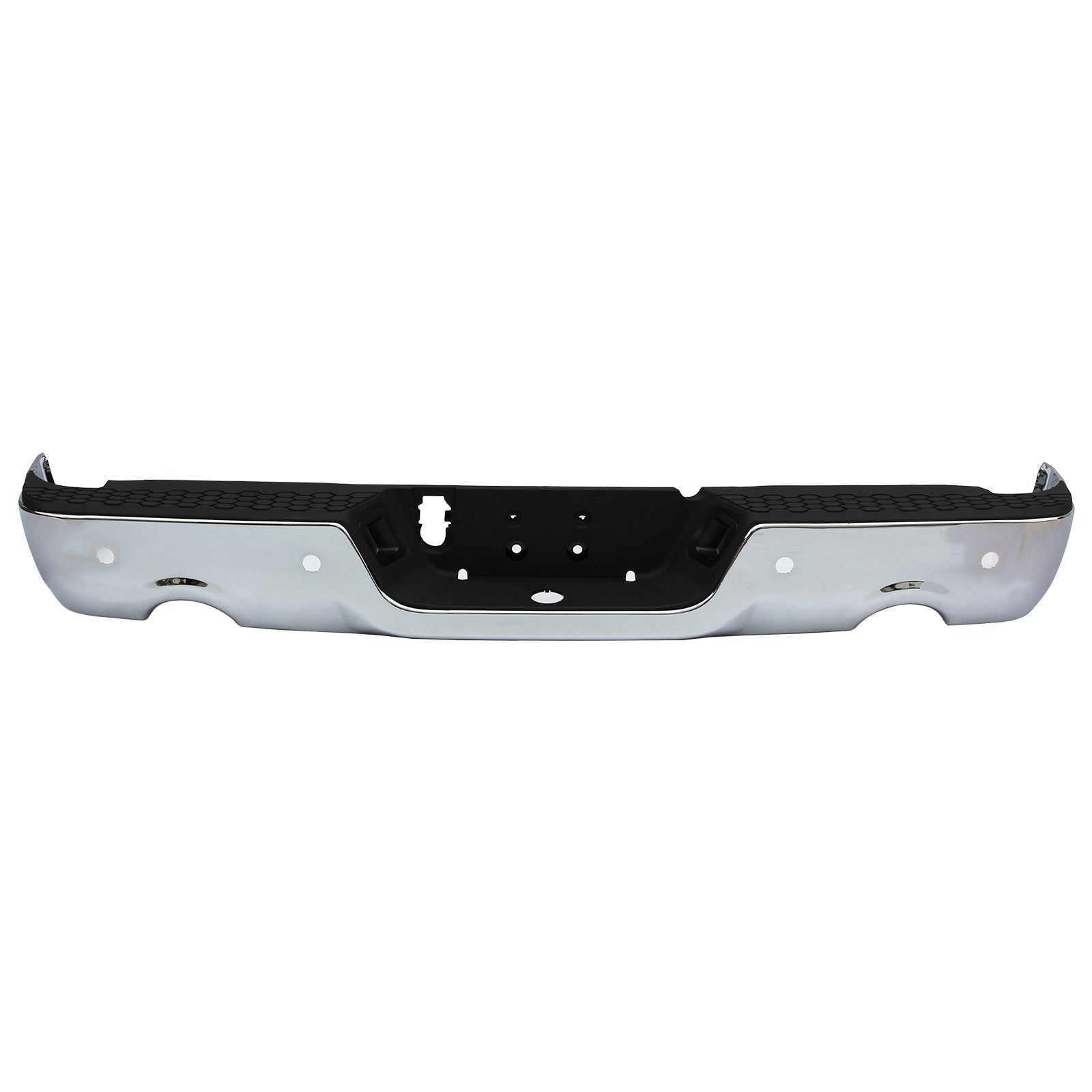 Pickup Rear Bumper  Dodge Ram 1500 2010-2012-Silver/Steel/Hole/With Dual Vents - Premium Automotive from Rapidvehicles - Just $390.99! Shop now at Rapidvehicles