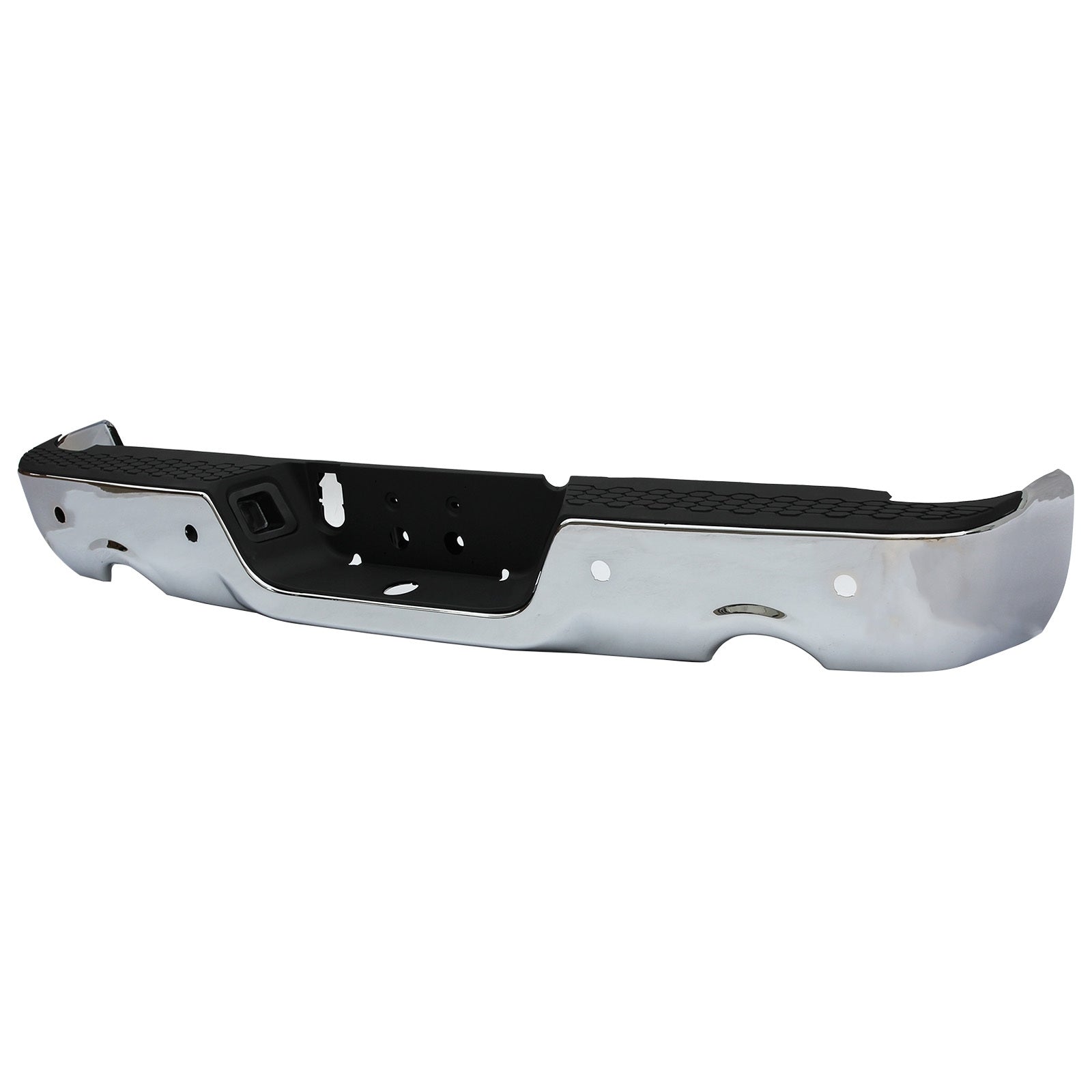 Pickup Rear Bumper  Dodge Ram 1500 2010-2012-Silver/Steel/Hole/With Dual Vents - Premium Automotive from Rapidvehicles - Just $390.99! Shop now at Rapidvehicles