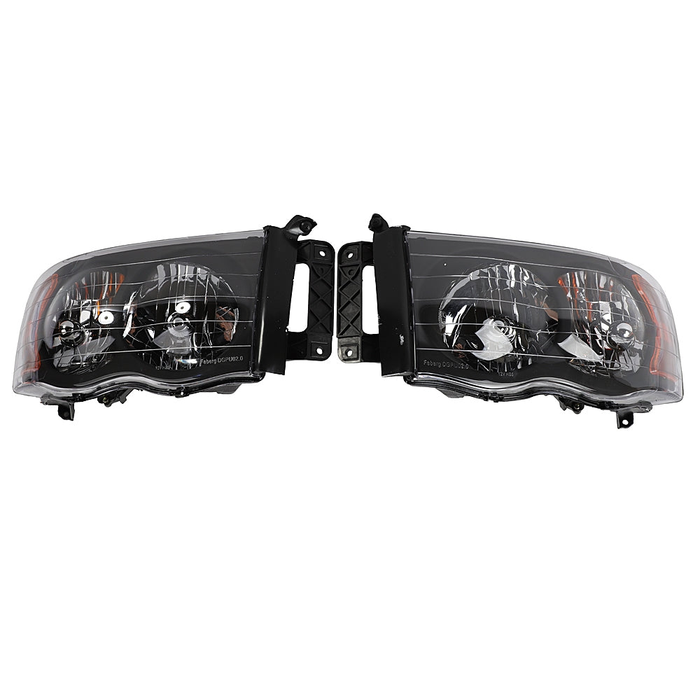 2pcs Front Left Right Headlights for Dodge Ram 1500 2500 3500 2002-2005 Black - Premium Automotive from Rapidvehicles - Just $120.99! Shop now at Rapidvehicles