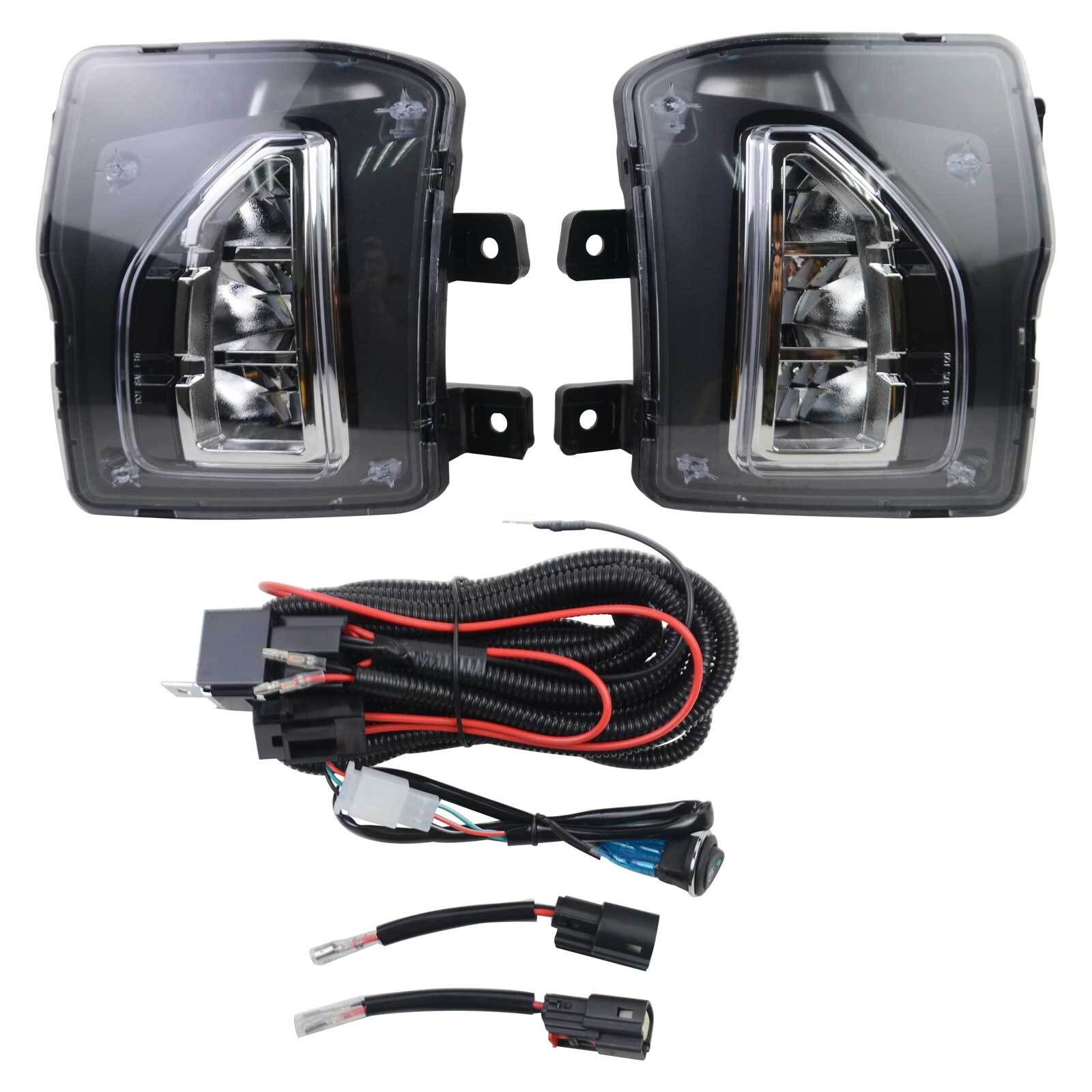 LED Front Bumper Fog Lights + wiring harness 84000613 84000614 fits for Chevrolet Silverado 1500 2016-2018 - Premium Automotive from Rapidvehicles - Just $108.99! Shop now at Rapidvehicles