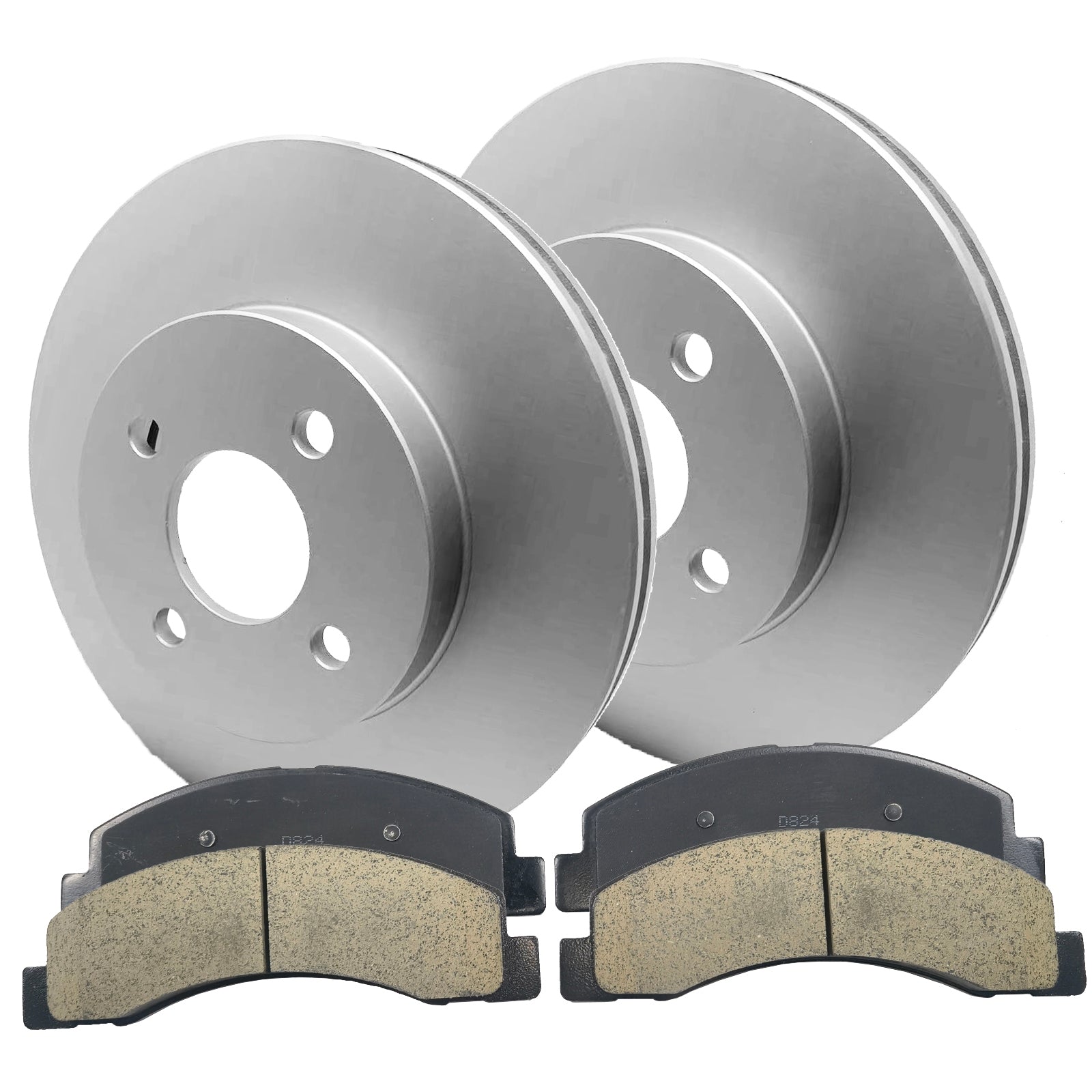 Front Drilled & Slotted Rotors   Brake Pads for Dodge Ram 1500 Chrysler Aspen - Premium Automotive from Rapidvehicles - Just $179.99! Shop now at Rapidvehicles