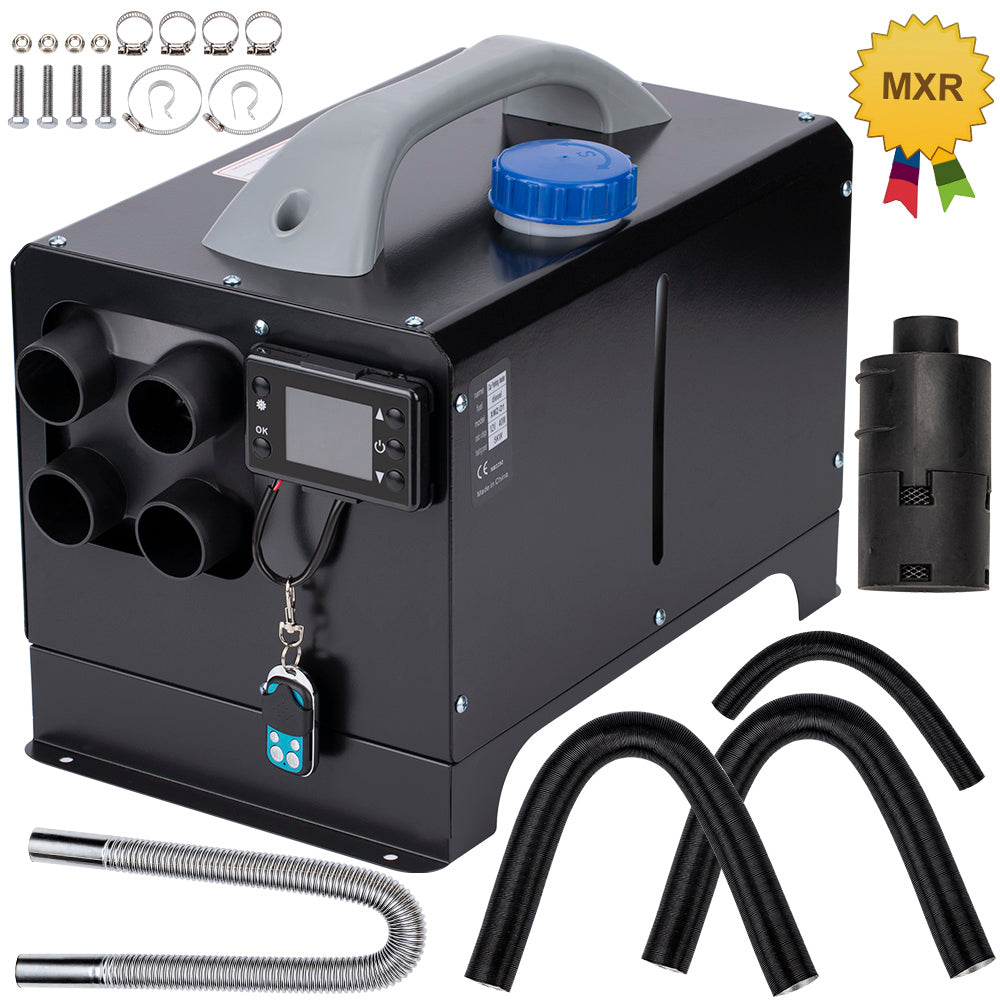 Diesel Air Heater 5KW 12V Four Holes w/Remote Controller for Car Truck Bus Boat - Premium Automotive from Rapidvehicles - Just $206.99! Shop now at Rapidvehicles