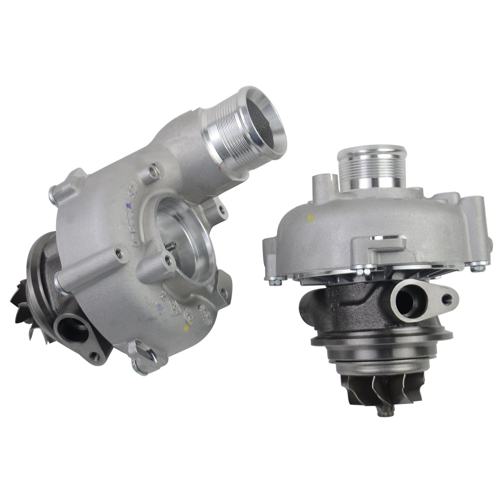 2Pcs Turbocharger Compressor Housing Cartridge Core for Audi A8 S6 S7 S8 2013-18 079145703E 079145704E - Premium Automotive from Rapidvehicles - Just $466.99! Shop now at Rapidvehicles