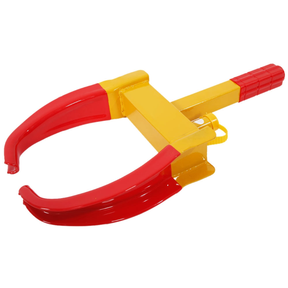 Professional Thickened Cold-roll Steel Car Anti-theft Wheel Lock 370A Red & Yellow - Premium Automotive from Rapidvehicles - Just $39.99! Shop now at Rapidvehicles