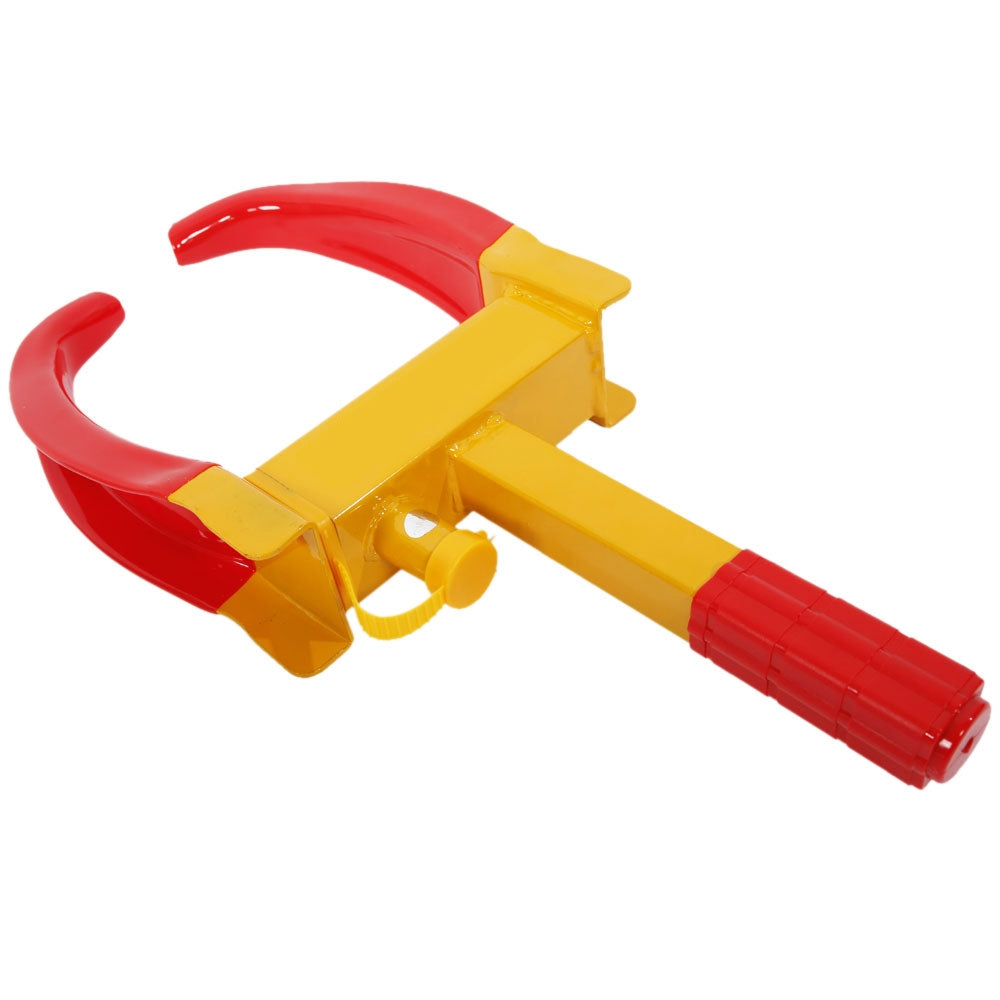 Professional Thickened Cold-roll Steel Car Anti-theft Wheel Lock 370A Red & Yellow - Premium Automotive from Rapidvehicles - Just $39.99! Shop now at Rapidvehicles