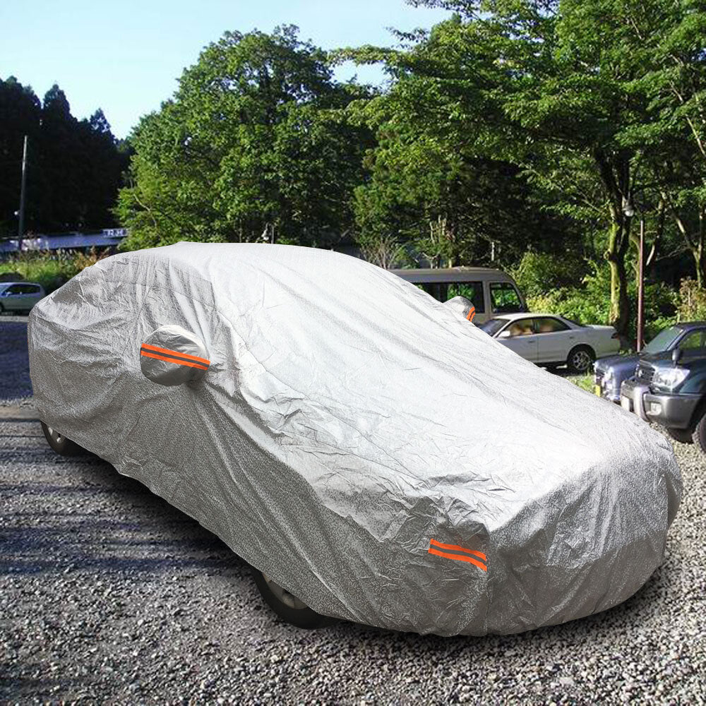 CPP Soft Aluminum Outdoor Waterproof Snow Sun Rain Ice UV Resistance Reflective Strip Car Cover with - Premium Automotive from Rapidvehicles - Just $67.99! Shop now at Rapidvehicles