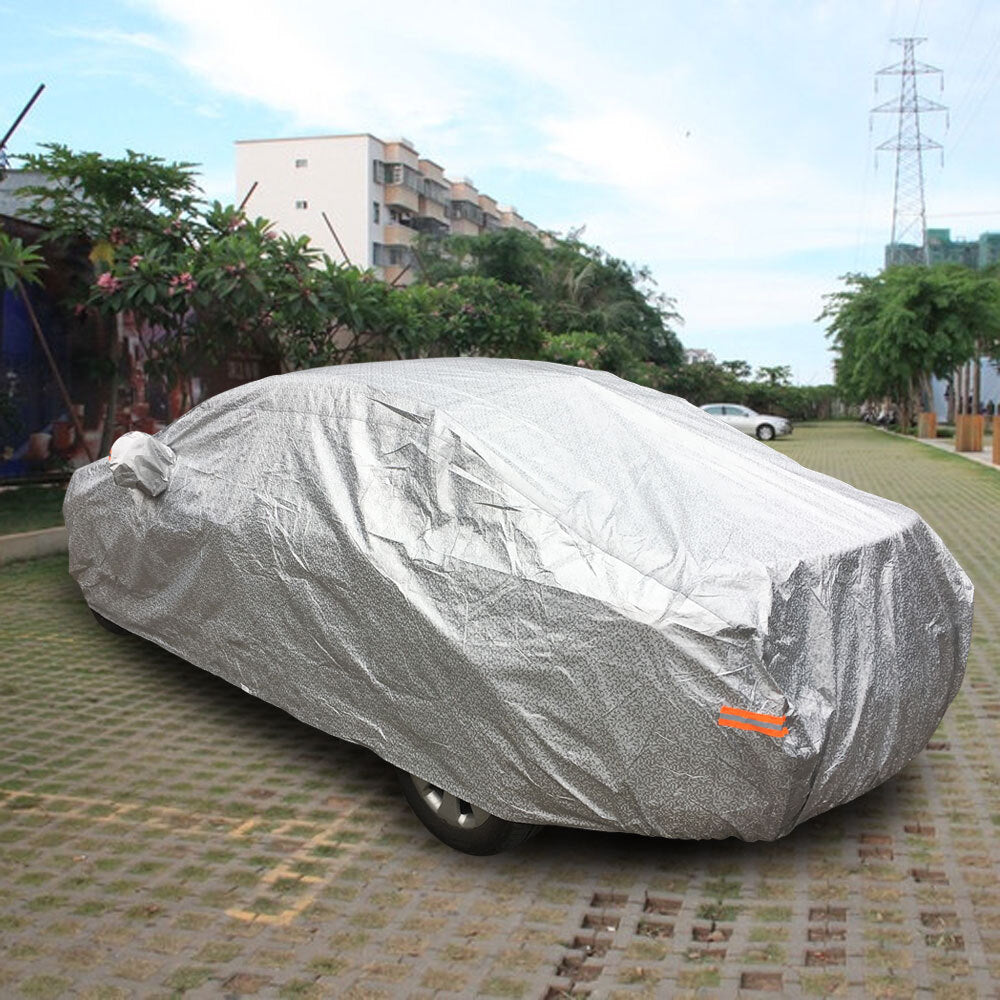 CPP Soft Aluminum Outdoor Waterproof Snow Sun Rain Ice UV Resistance Reflective Strip Car Cover with - Premium Automotive from Rapidvehicles - Just $67.99! Shop now at Rapidvehicles