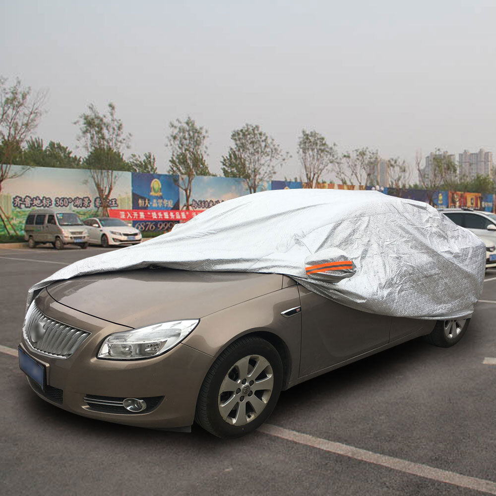 CPP Soft Aluminum Outdoor Waterproof Snow Sun Rain Ice UV Resistance Reflective Strip Car Cover with - Premium Automotive from Rapidvehicles - Just $67.99! Shop now at Rapidvehicles