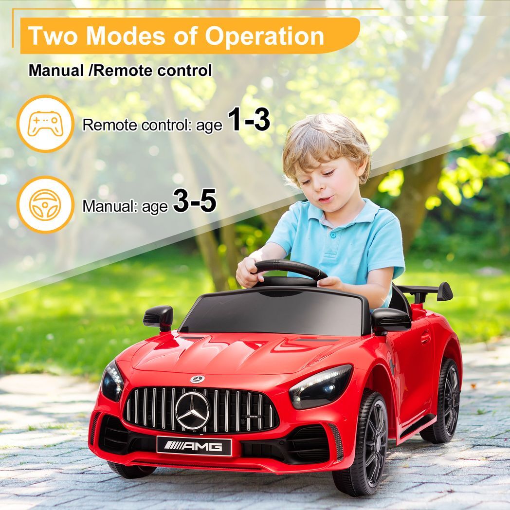 LEADZM Dual Drive 12V 4.5Ah with 2.4G Remote Control Mercedes-Benz Sports Car Red - Premium Baby & Children from Rapidvehicles - Just $185.94! Shop now at Rapidvehicles