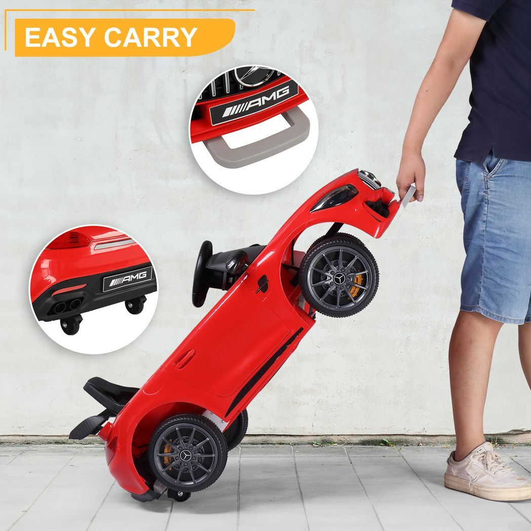 LEADZM Dual Drive 12V 4.5Ah with 2.4G Remote Control Mercedes-Benz Sports Car Red - Premium Baby & Children from Rapidvehicles - Just $185.94! Shop now at Rapidvehicles