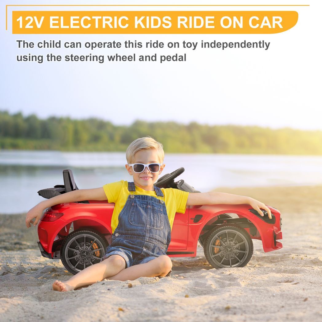 LEADZM Dual Drive 12V 4.5Ah with 2.4G Remote Control Mercedes-Benz Sports Car Red - Premium Baby & Children from Rapidvehicles - Just $185.94! Shop now at Rapidvehicles