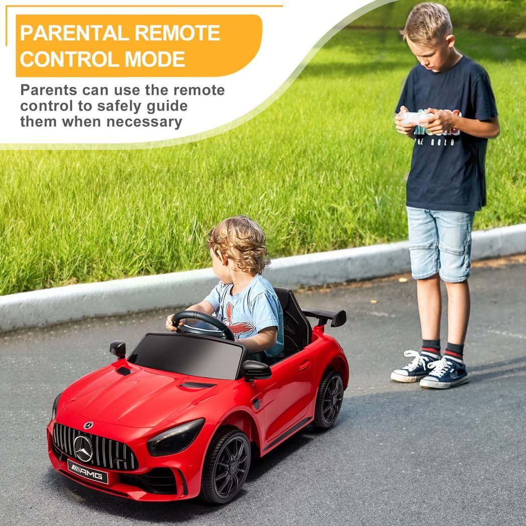 LEADZM Dual Drive 12V 4.5Ah with 2.4G Remote Control Mercedes-Benz Sports Car Red - Premium Baby & Children from Rapidvehicles - Just $185.94! Shop now at Rapidvehicles