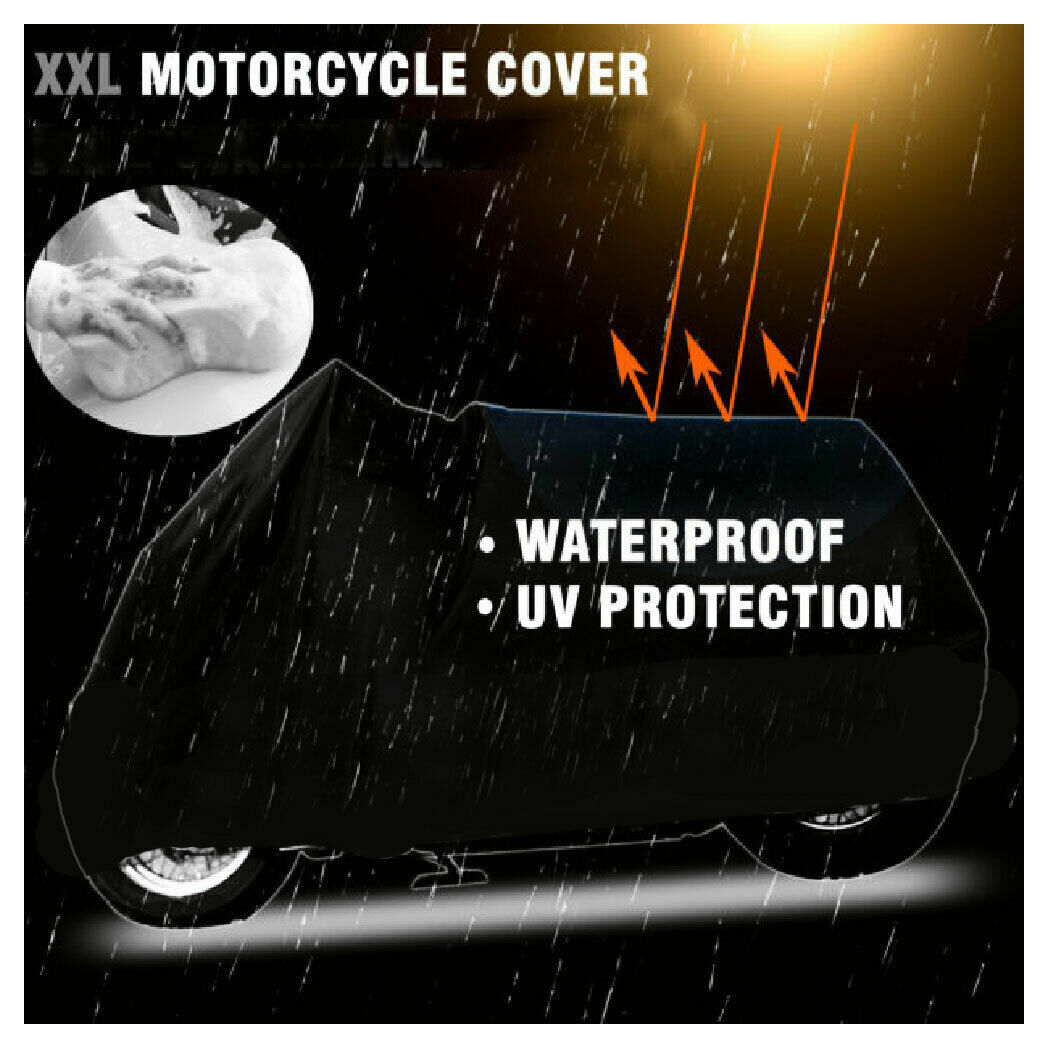 3XL Motorcycle Cover Waterproof Heavy Duty For Winter Outside - Premium Automotive from Rapidvehicles - Just $45.99! Shop now at Rapidvehicles