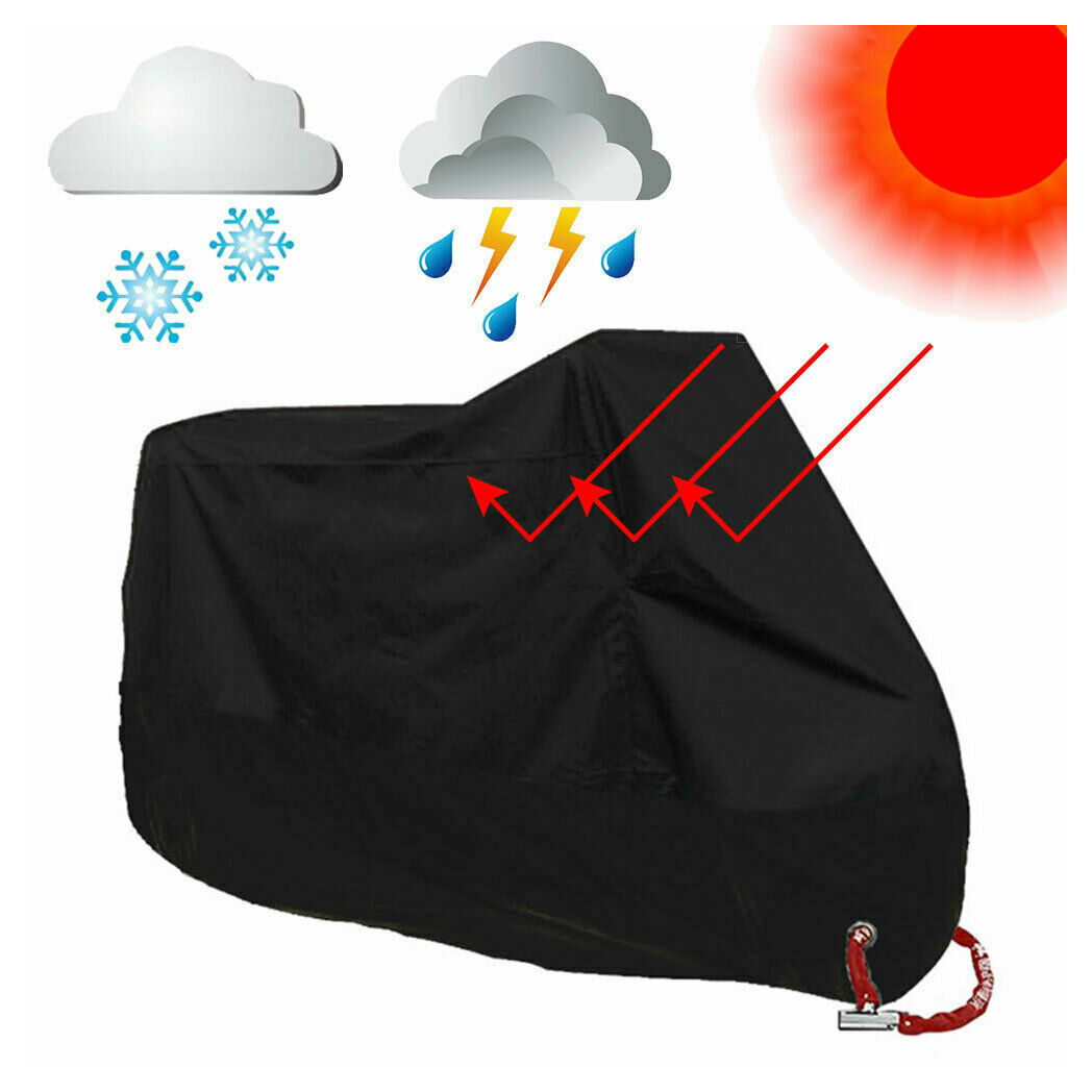 3XL Motorcycle Cover Waterproof Heavy Duty For Winter Outside - Premium Automotive from Rapidvehicles - Just $45.99! Shop now at Rapidvehicles