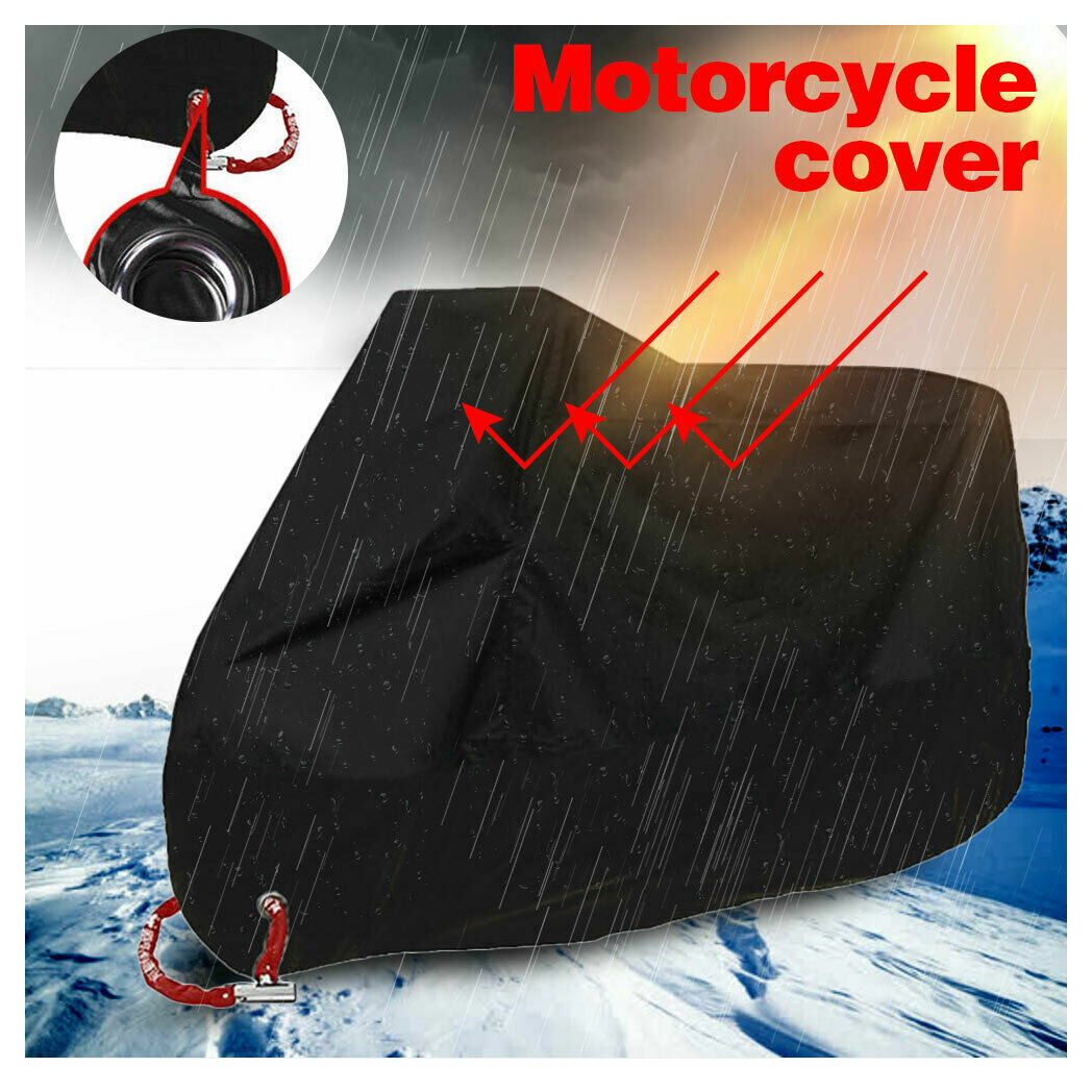 3XL Motorcycle Cover Waterproof Heavy Duty For Winter Outside - Premium Automotive from Rapidvehicles - Just $45.99! Shop now at Rapidvehicles