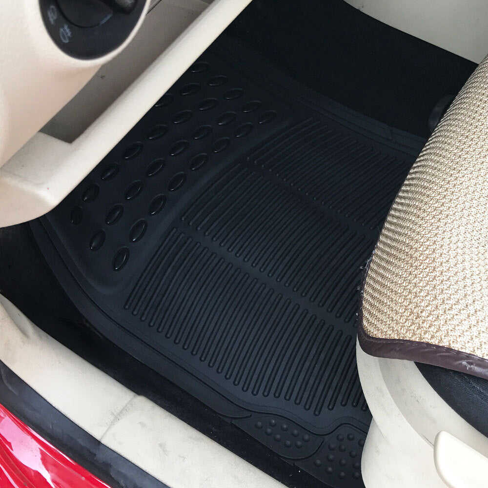 4pcs Replacement Anti-slip Rubber Car Floor Mats Black - Premium Automotive from Rapidvehicles - Just $28.99! Shop now at Rapidvehicles