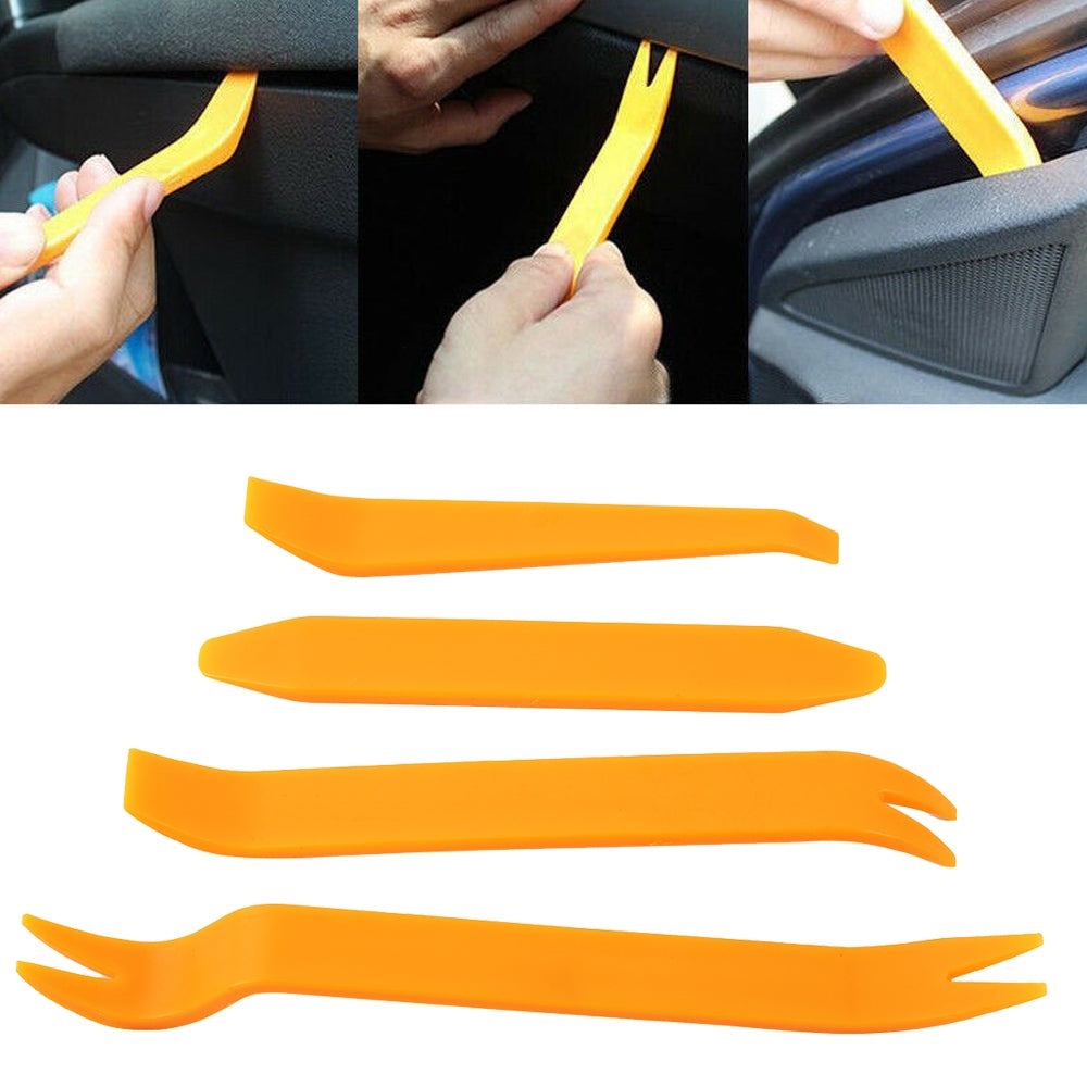 4PCS Car Radio Inside Door Universal Clip Panel Removal Installer Pry Tools - Premium Automotive from Rapidvehicles - Just $12.99! Shop now at Rapidvehicles