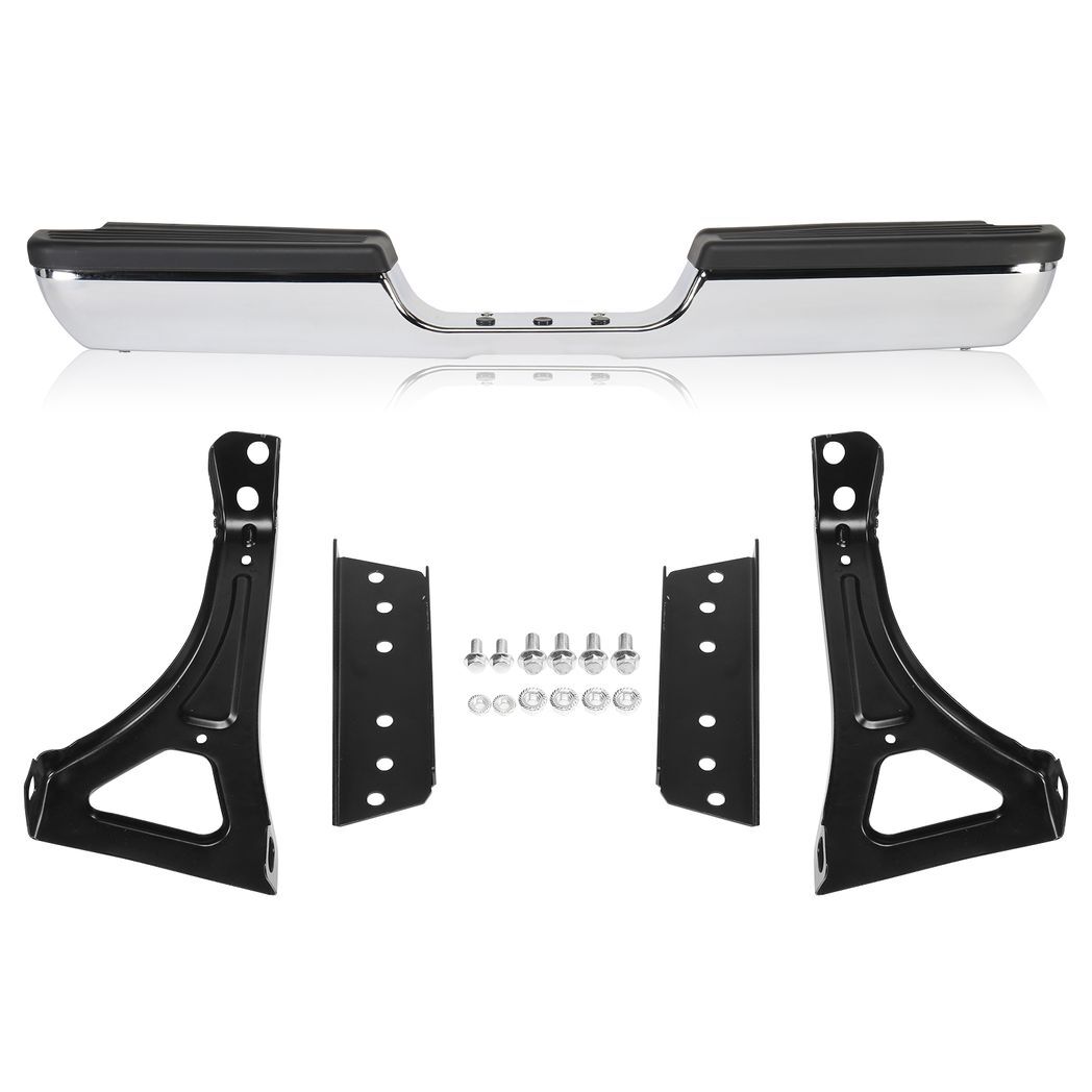 Pickup Rear Bumper Dodge RAM 1500 2500 1994-2002 - Silver/Steel/No Lights - Premium Automotive from Rapidvehicles - Just $283.99! Shop now at Rapidvehicles