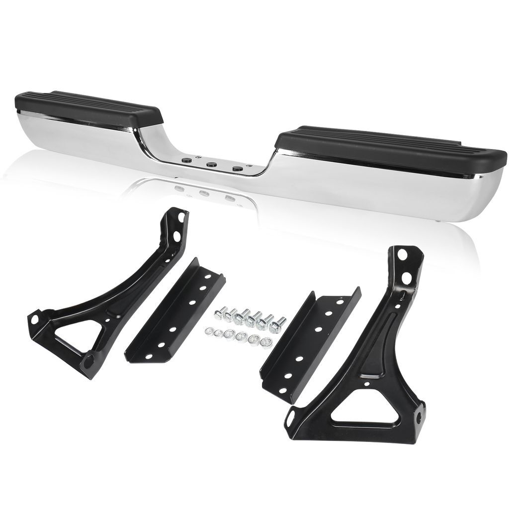 Pickup Rear Bumper Dodge RAM 1500 2500 1994-2002 - Silver/Steel/No Lights - Premium Automotive from Rapidvehicles - Just $283.99! Shop now at Rapidvehicles