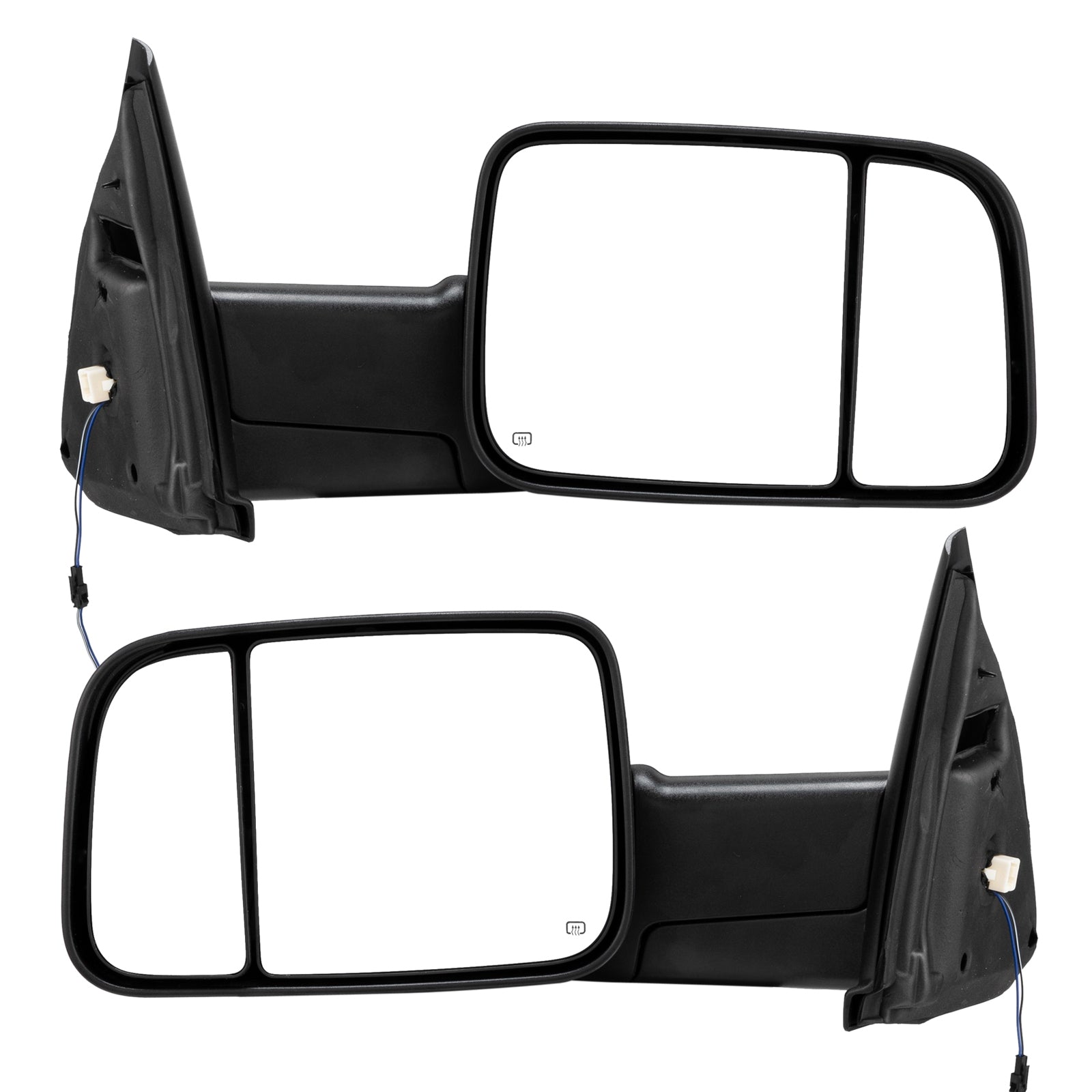 Fit 02-08 Dodge Ram 1500 03-09 2500 3500 Power Heated [2009 Style] Tow Mirrors - Premium Automotive from Rapidvehicles - Just $223.99! Shop now at Rapidvehicles