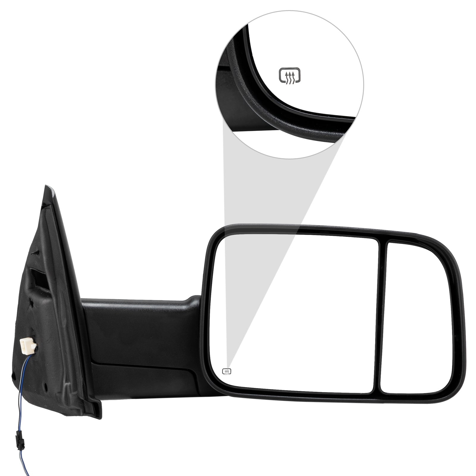 Fit 02-08 Dodge Ram 1500 03-09 2500 3500 Power Heated [2009 Style] Tow Mirrors - Premium Automotive from Rapidvehicles - Just $223.99! Shop now at Rapidvehicles