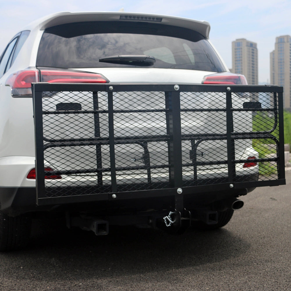 60" Portable Folding Cargo Carrier Black - Premium Automotive from Rapidvehicles - Just $347.99! Shop now at Rapidvehicles