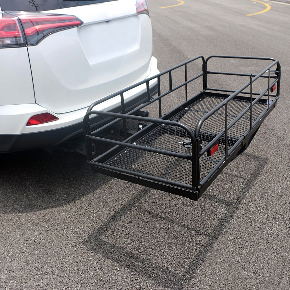 60" Portable Folding Cargo Carrier Black - Premium Automotive from Rapidvehicles - Just $347.99! Shop now at Rapidvehicles