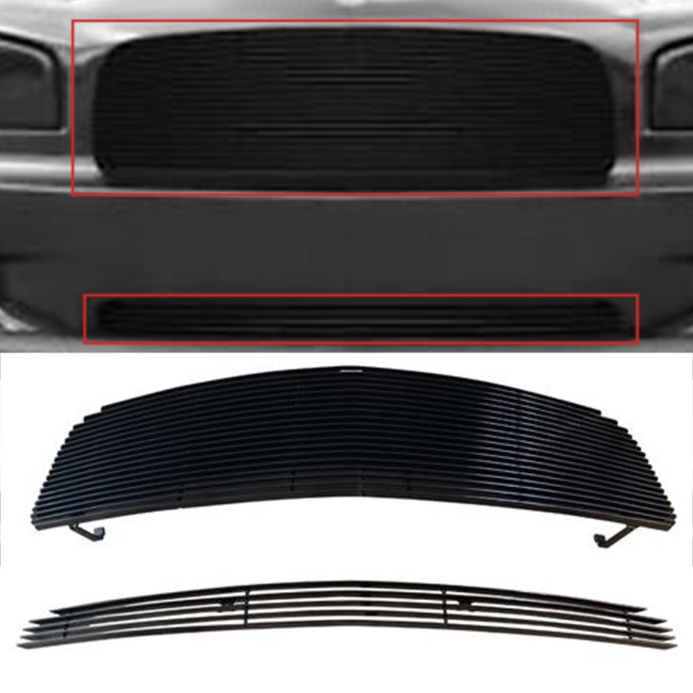 Fits 2005-2010 Dodge Charger Black Billet Grille Combo Insert - Premium Automotive from Rapidvehicles - Just $82.99! Shop now at Rapidvehicles