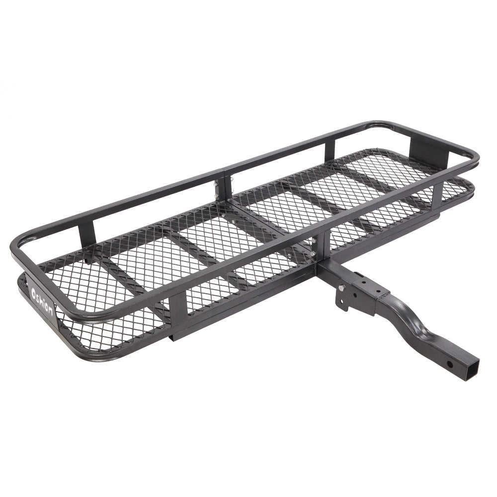 Hitch Mounted Folding Cargo Carrier Car SUV Truck Basket Luggage Durable 500lbs - Premium Automotive from Rapidvehicles - Just $182.99! Shop now at Rapidvehicles