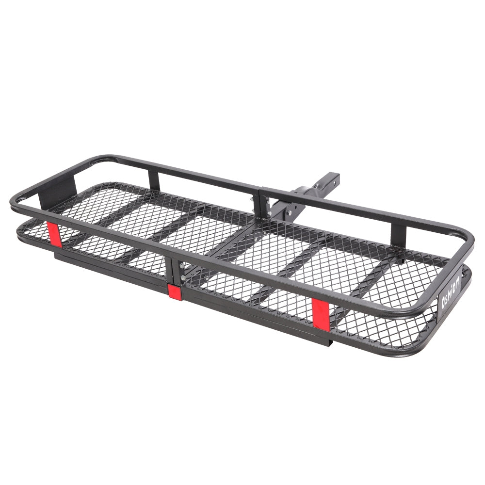 Hitch Mounted Folding Cargo Carrier Car SUV Truck Basket Luggage Durable 500lbs - Premium Automotive from Rapidvehicles - Just $182.99! Shop now at Rapidvehicles