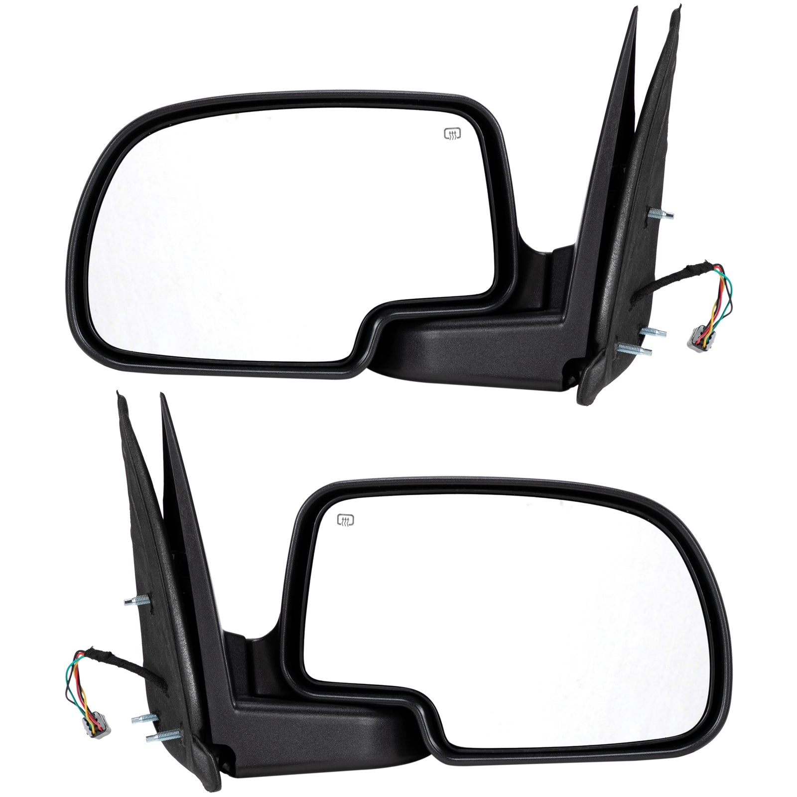 Mirror Set For 99-06 Chevrolet Silverado 1500 Power Primed Manual Folding Heated - Premium Automotive from Rapidvehicles - Just $113.99! Shop now at Rapidvehicles