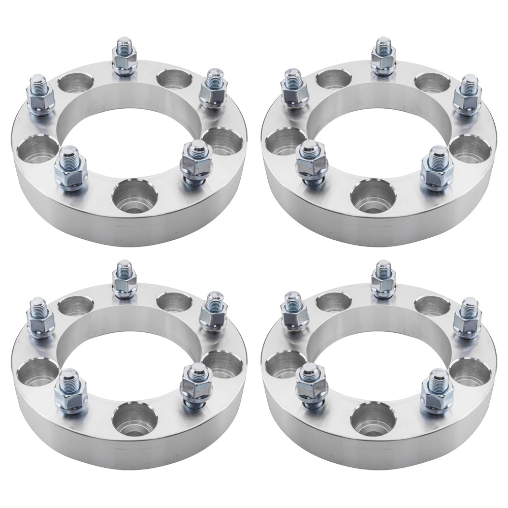 2pcs Professional Hub Centric Wheel Adapters for Ford E-150 Club Wagon/E-150 Dodge Ram 1500 Van/1500 Jeep CJ5 Base Silver - Premium Automotive from Rapidvehicles - Just $61.99! Shop now at Rapidvehicles