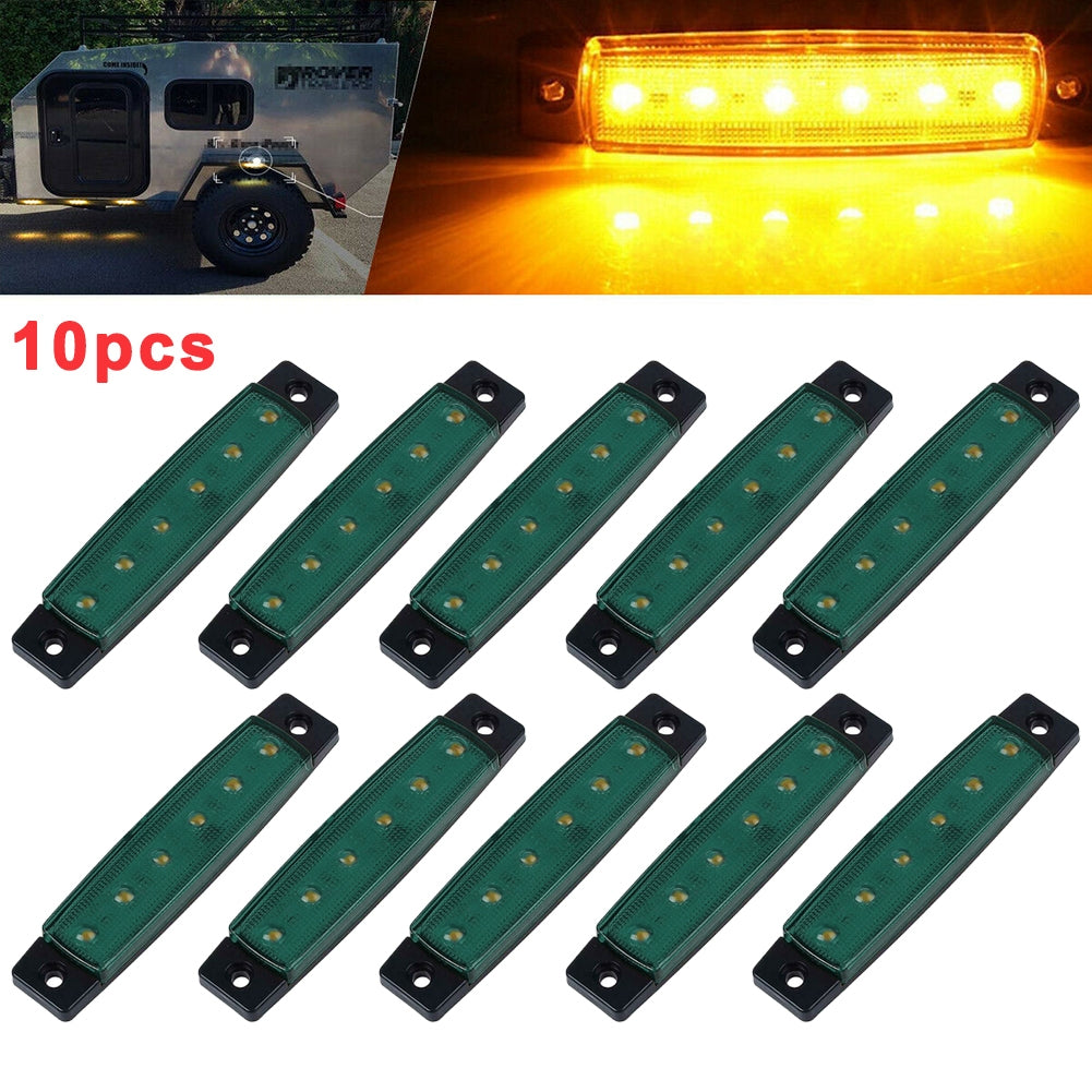 3.8" Amber 6SMD LED Side Marker Indicators Light Truck Trailer Car Clearance - Premium Automotive from Rapidvehicles - Just $26.99! Shop now at Rapidvehicles