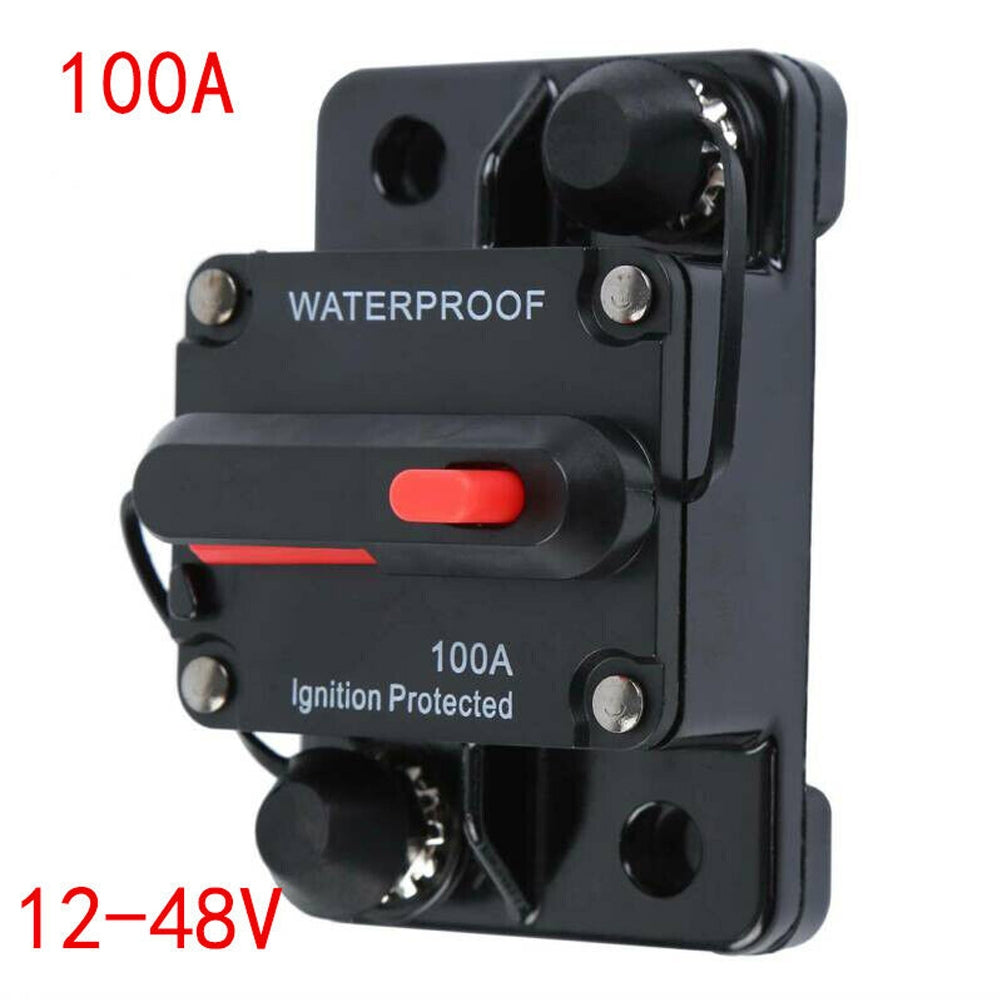 Universal 100A AMP Circuit Breaker Fuse Reset Car Boat Auto Waterproof - Premium Automotive from Rapidvehicles - Just $18.99! Shop now at Rapidvehicles