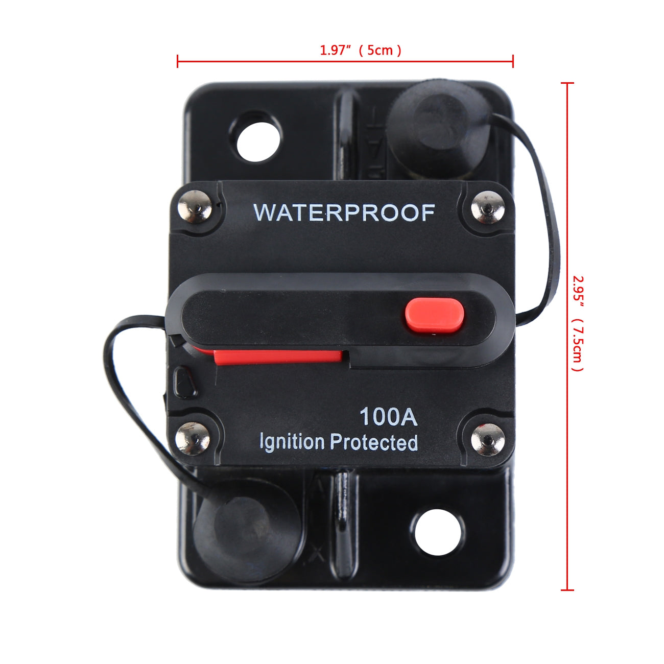 Universal 100A AMP Circuit Breaker Fuse Reset Car Boat Auto Waterproof - Premium Automotive from Rapidvehicles - Just $18.99! Shop now at Rapidvehicles