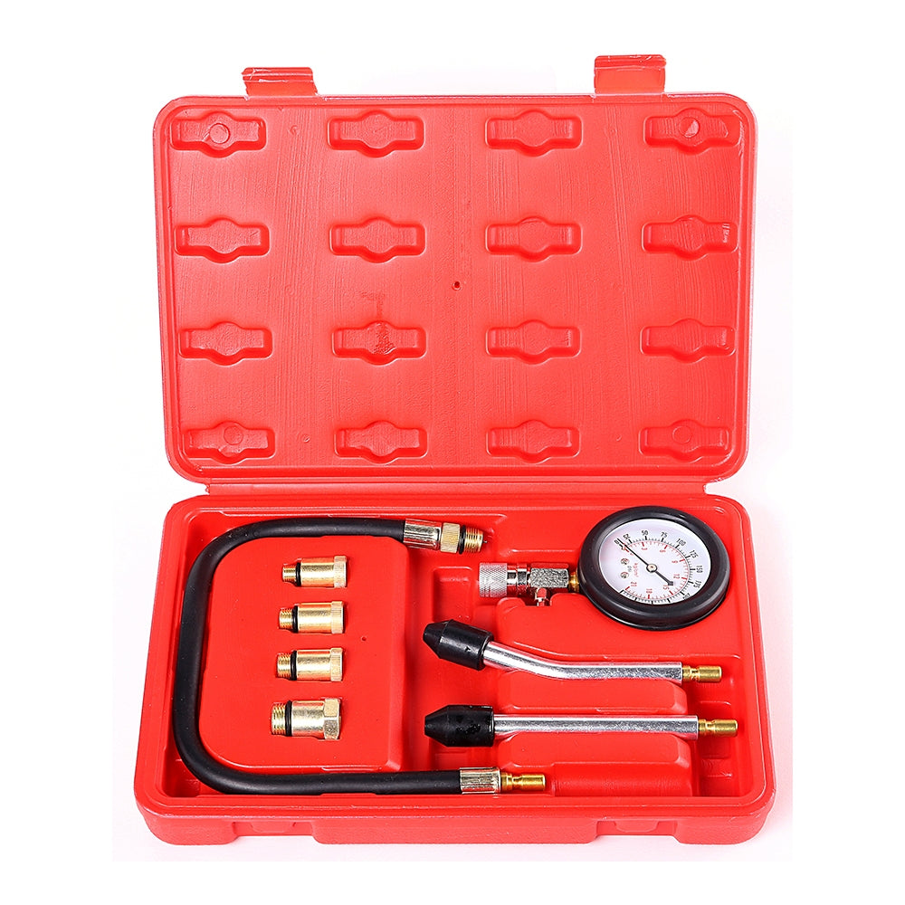 Cylinder Compression Tester Gas Petrol Engine Gauge Kit for Car with Carry Case - Premium Automotive from Rapidvehicles - Just $38.99! Shop now at Rapidvehicles