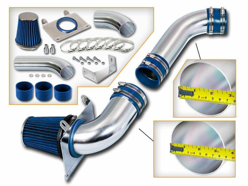 Cold Air Intake System for 1989-1993 Ford Mustang LX/GT 5.0L V8 Blue - Premium Automotive from Rapidvehicles - Just $67.99! Shop now at Rapidvehicles