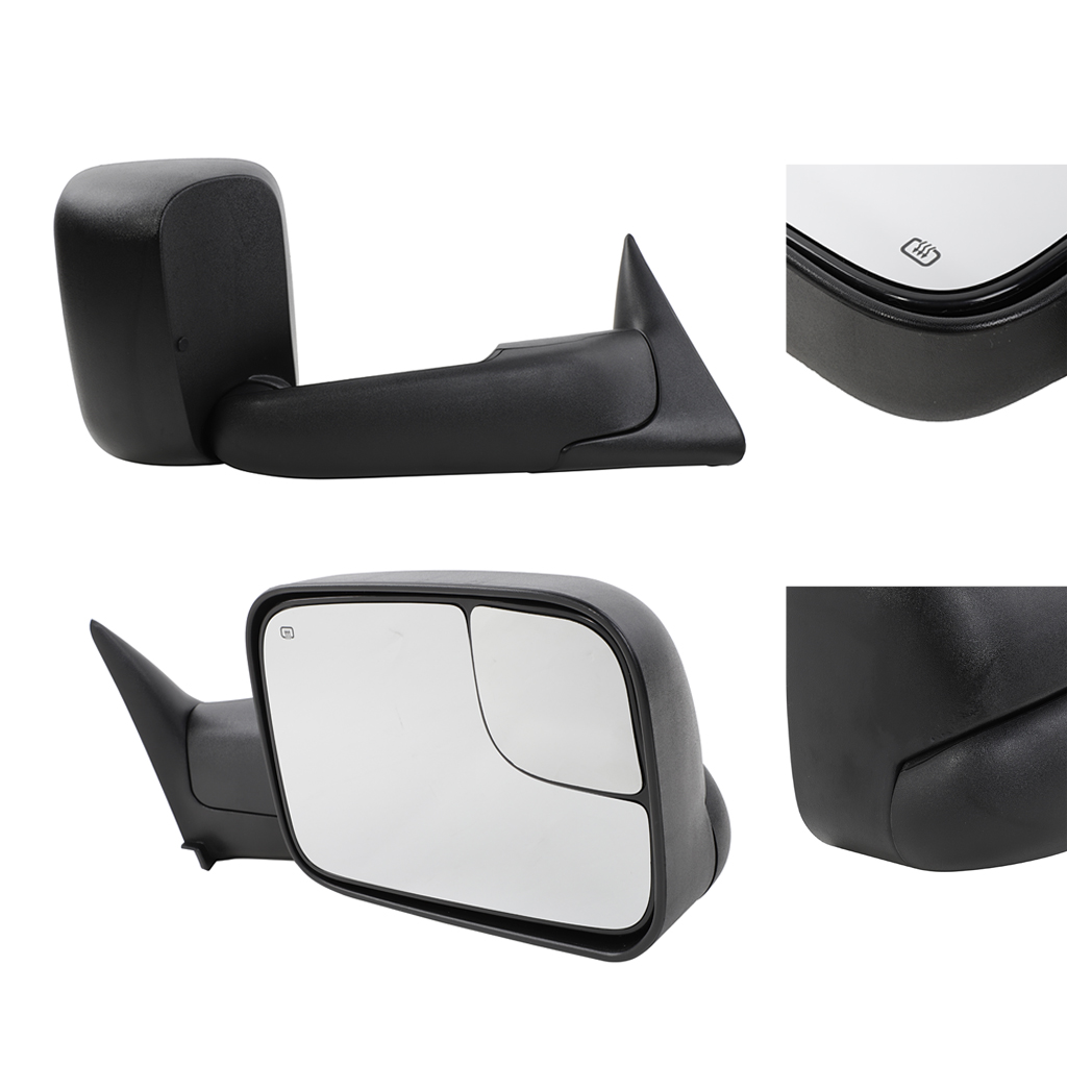 L R for 98-01 Dodge Ram 1500 98-02 2500 POWER HEATED Extend Flip Up Tow Mirrors - Premium Automotive from Rapidvehicles - Just $164.99! Shop now at Rapidvehicles