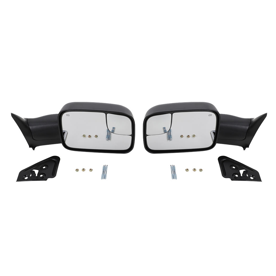 L R for 98-01 Dodge Ram 1500 98-02 2500 POWER HEATED Extend Flip Up Tow Mirrors - Premium Automotive from Rapidvehicles - Just $164.99! Shop now at Rapidvehicles