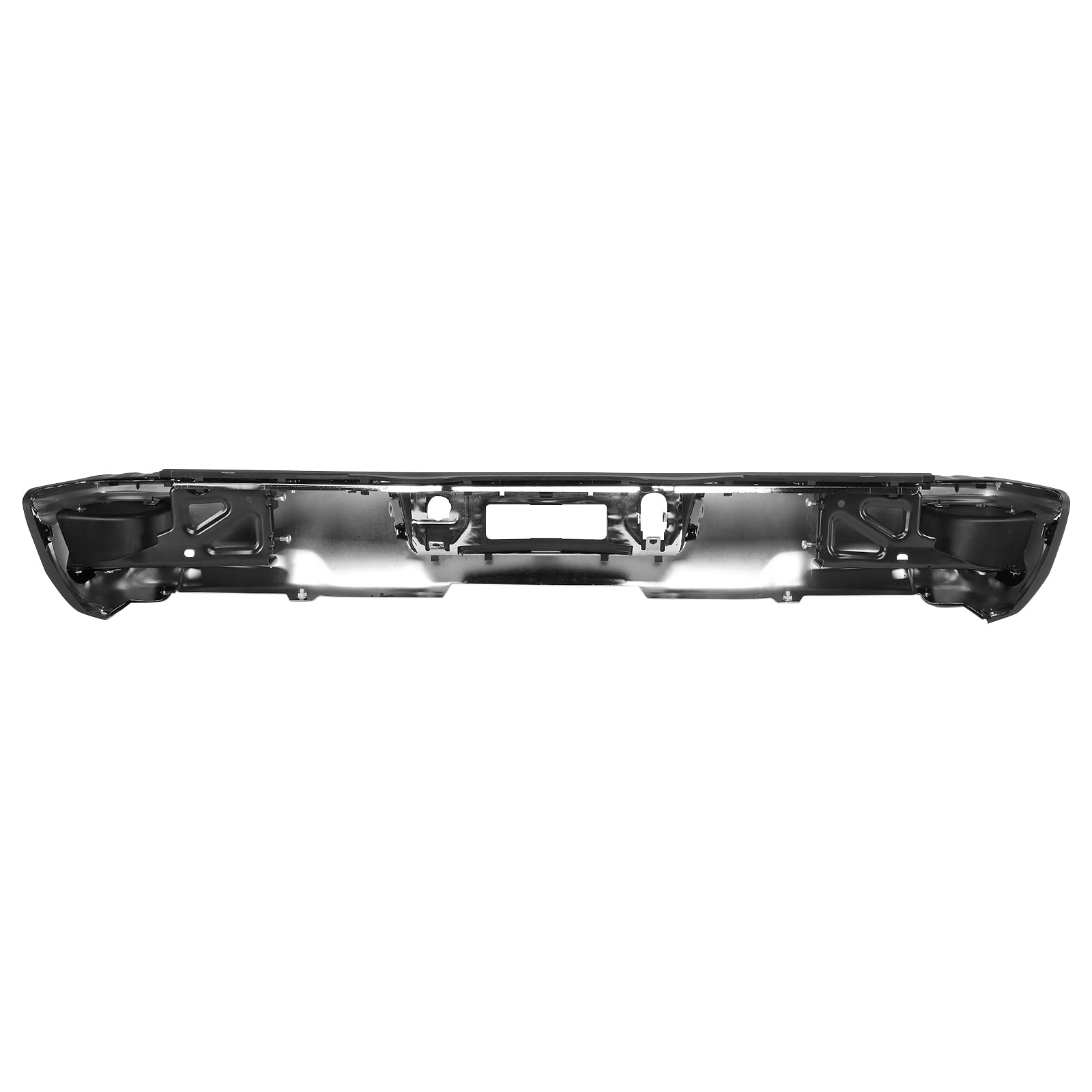 Pickup Rear Bumper 3 Chevrolet Silverado 1500 2014-2018-Silver/Steel/No Hole/No License Plate Light - Premium Automotive from Rapidvehicles - Just $335.99! Shop now at Rapidvehicles