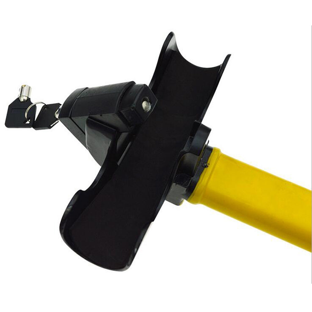 6005# Premium Car Steering Wheel Lock with Keys Yellow - Premium Automotive from Rapidvehicles - Just $28.99! Shop now at Rapidvehicles