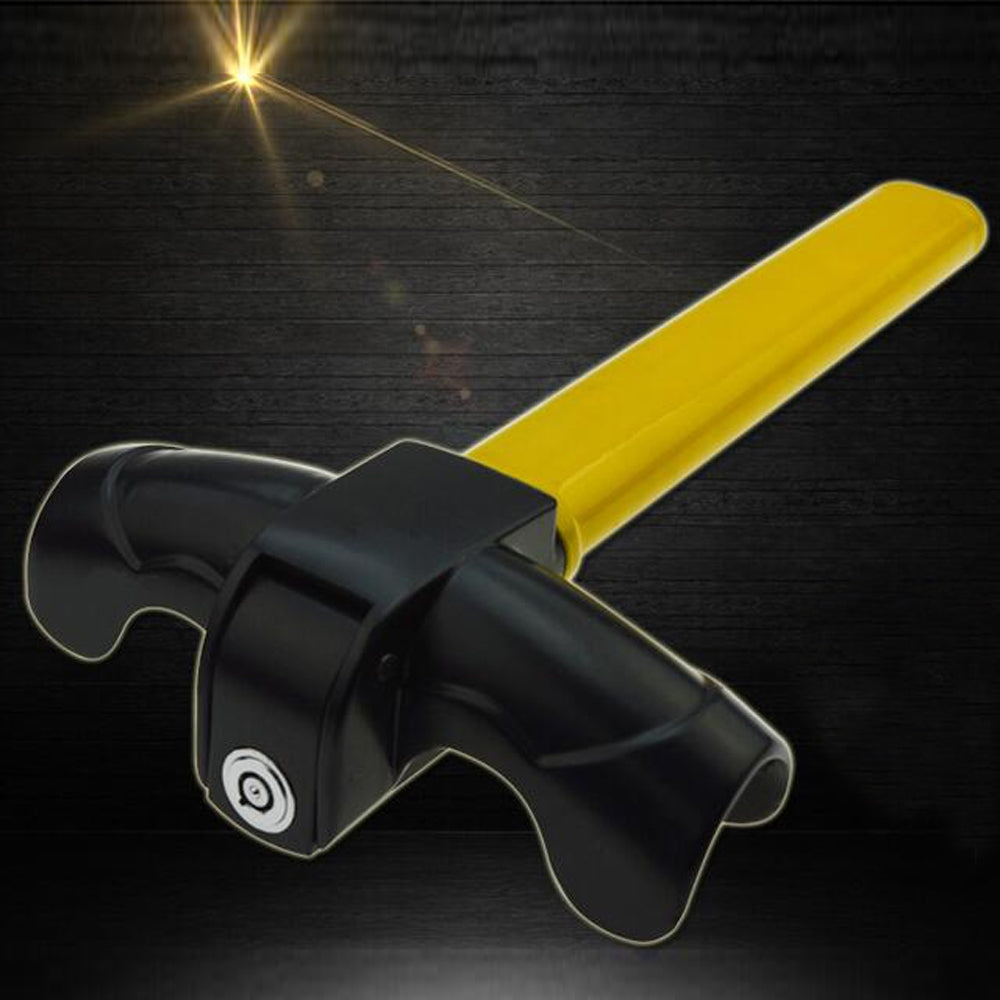 6005# Premium Car Steering Wheel Lock with Keys Yellow - Premium Automotive from Rapidvehicles - Just $28.99! Shop now at Rapidvehicles