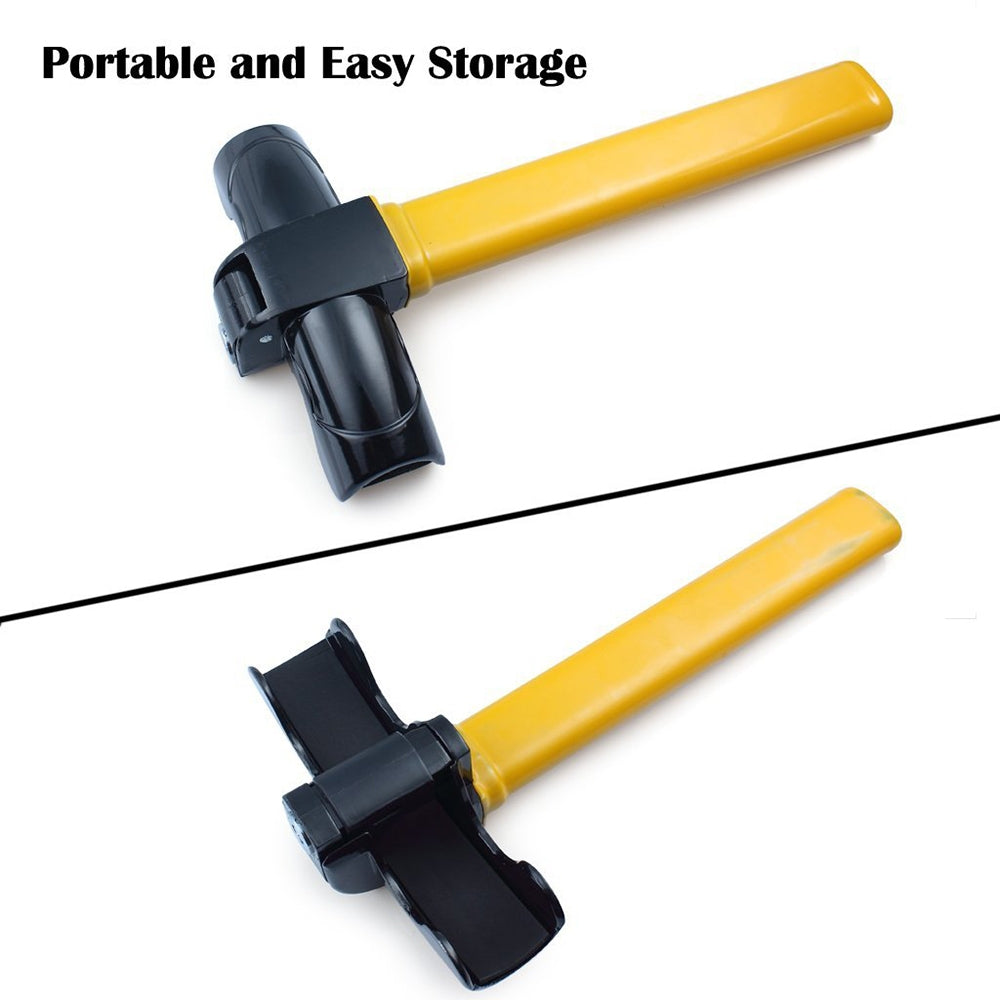 6005# Premium Car Steering Wheel Lock with Keys Yellow - Premium Automotive from Rapidvehicles - Just $28.99! Shop now at Rapidvehicles